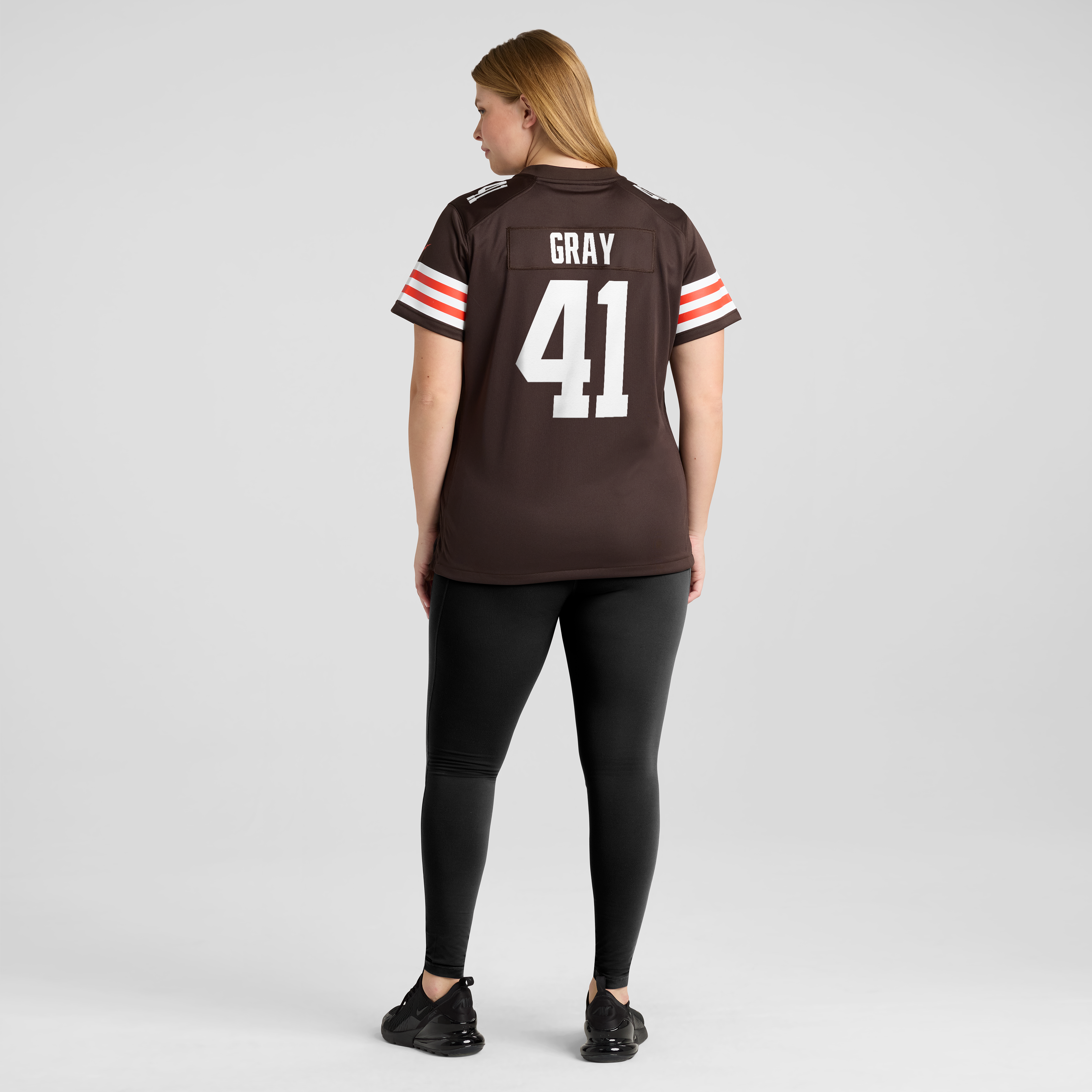 Maillot de match Nike Eric Gray marron des Cleveland Browns pour femmes
