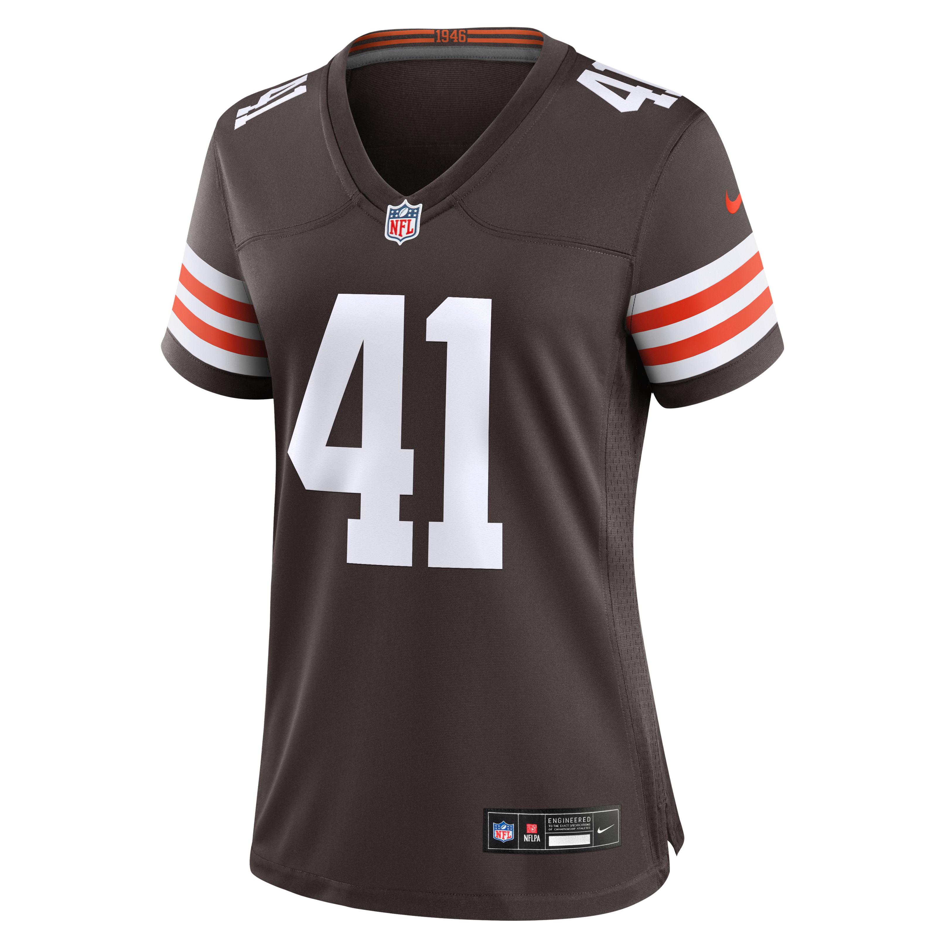 Maillot de match Nike Eric Gray marron des Cleveland Browns pour femmes