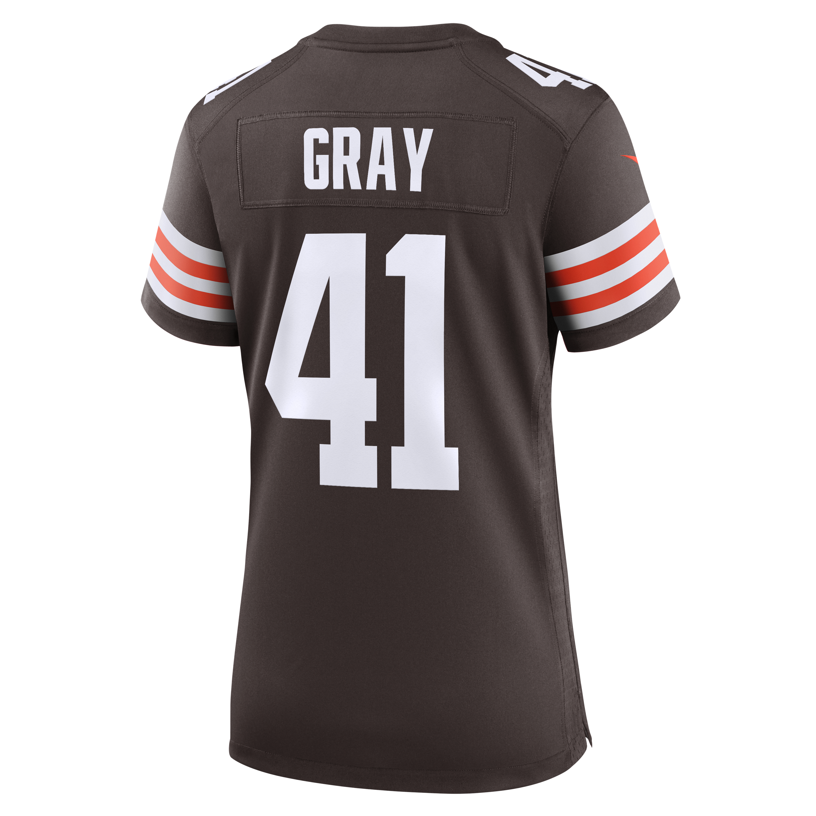 Maillot de match Nike Eric Gray marron des Cleveland Browns pour femmes