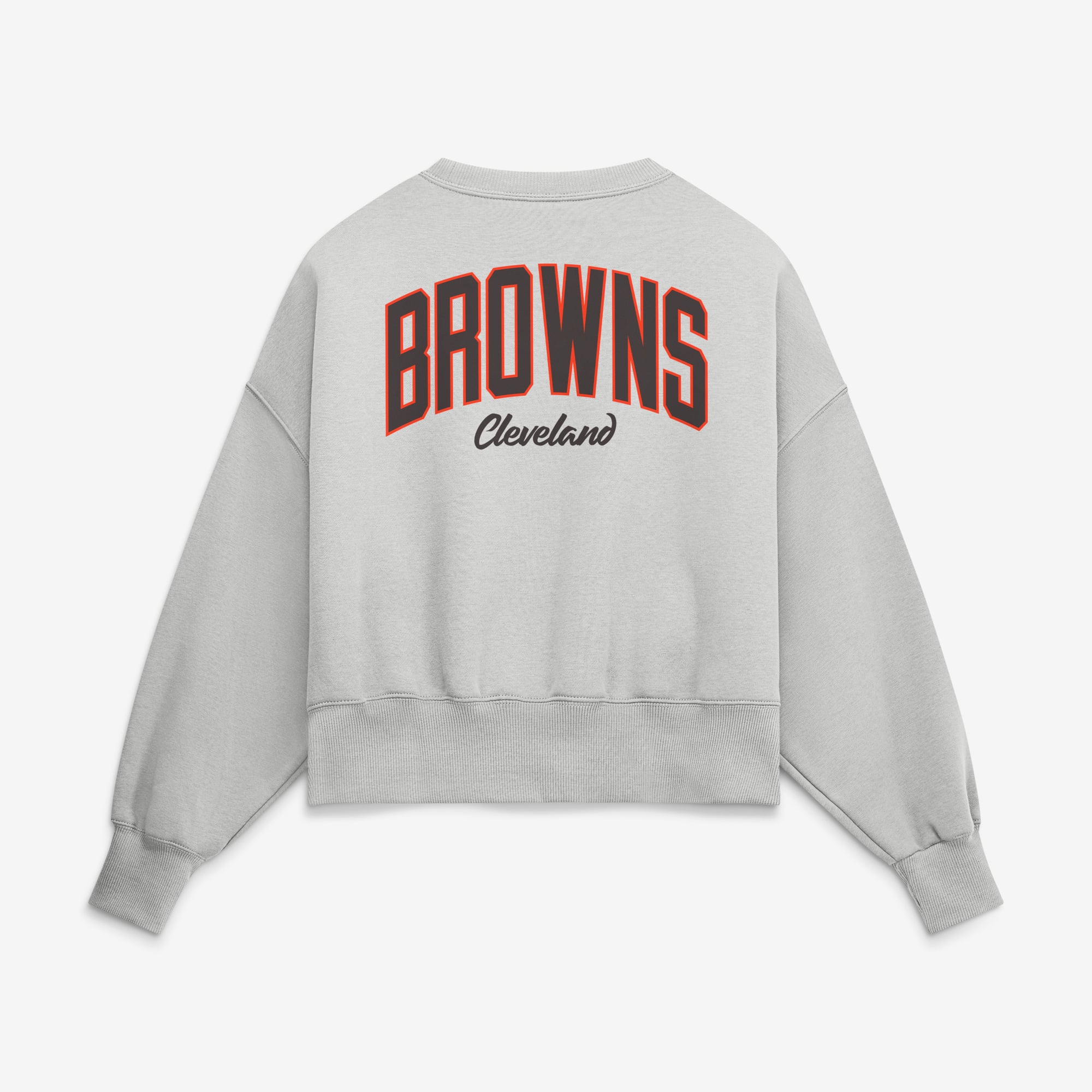 Women's Nike Gray Cleveland Browns Oversized Primetime Phoenix Fleece Sweatshirt