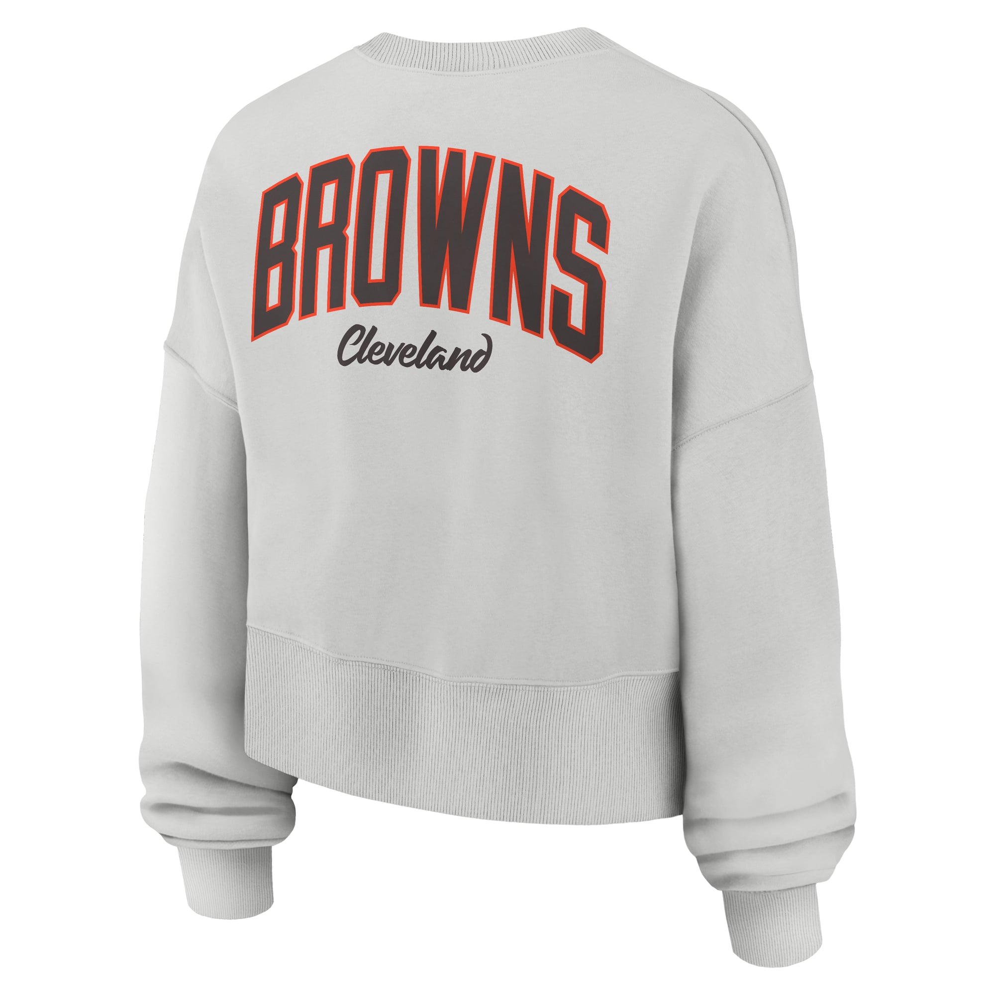 Women's Nike Gray Cleveland Browns Oversized Primetime Phoenix Fleece Sweatshirt