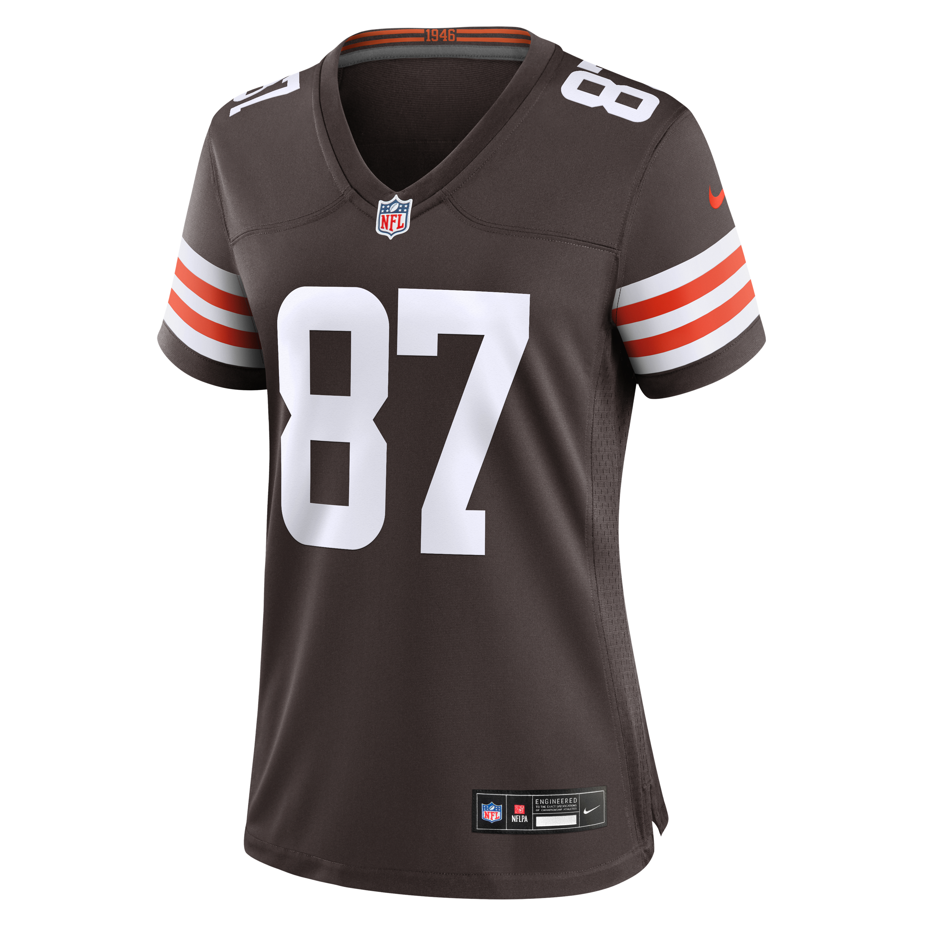 Women's Nike Kole Wilson Brown Cleveland Browns Team Game Jersey