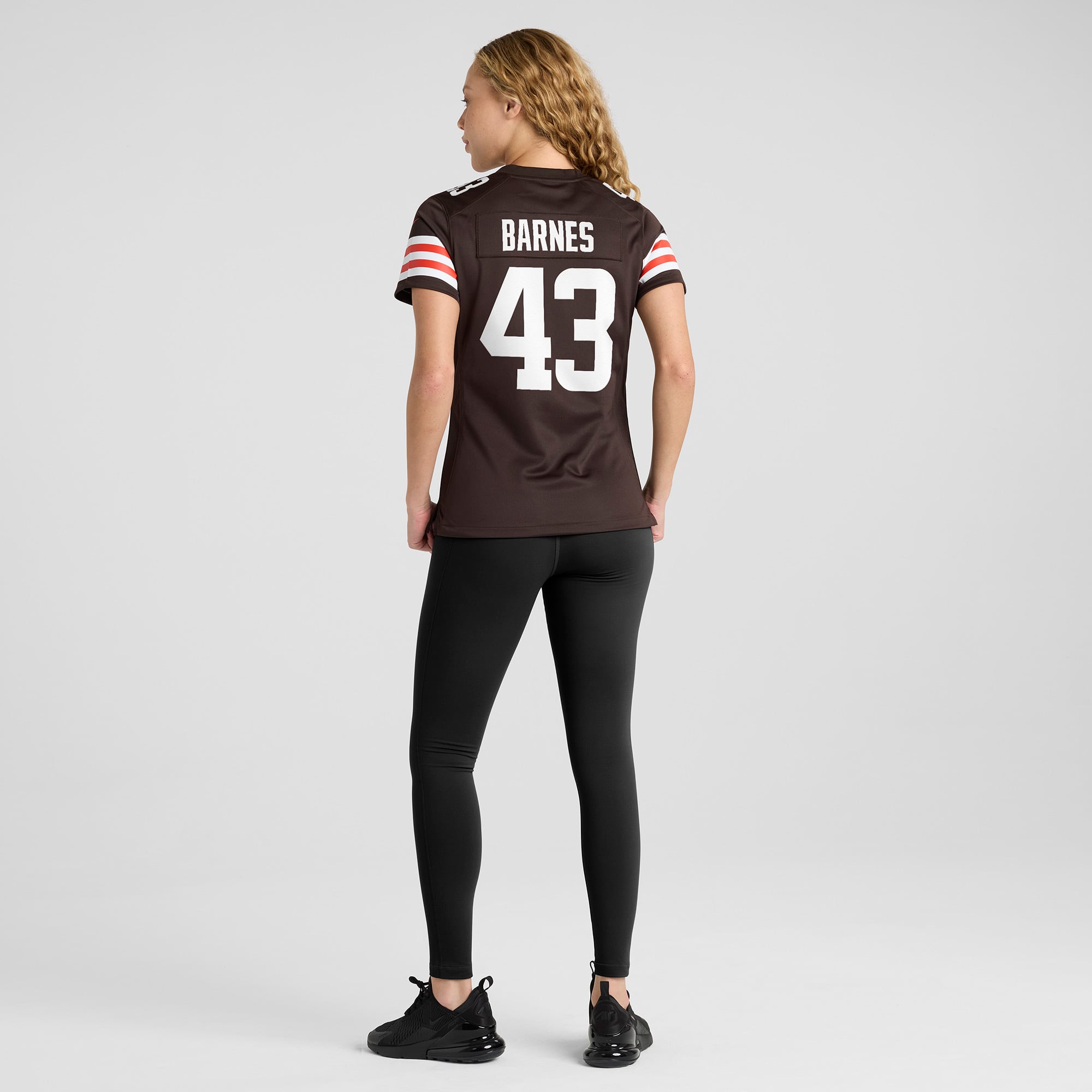Women's Nike Krys Barnes Brown Cleveland Browns Team Game Jersey