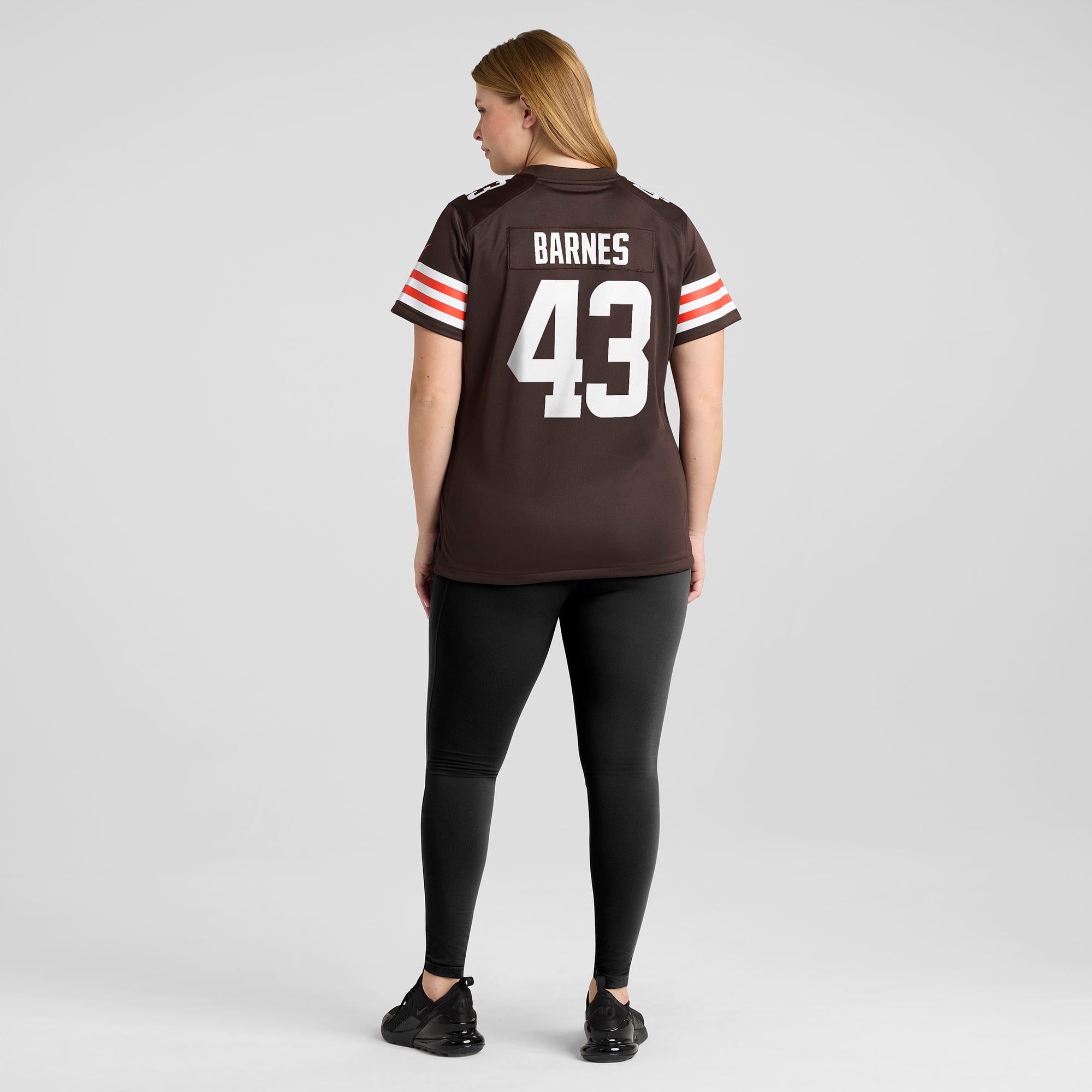 Women's Nike Krys Barnes Brown Cleveland Browns Team Game Jersey