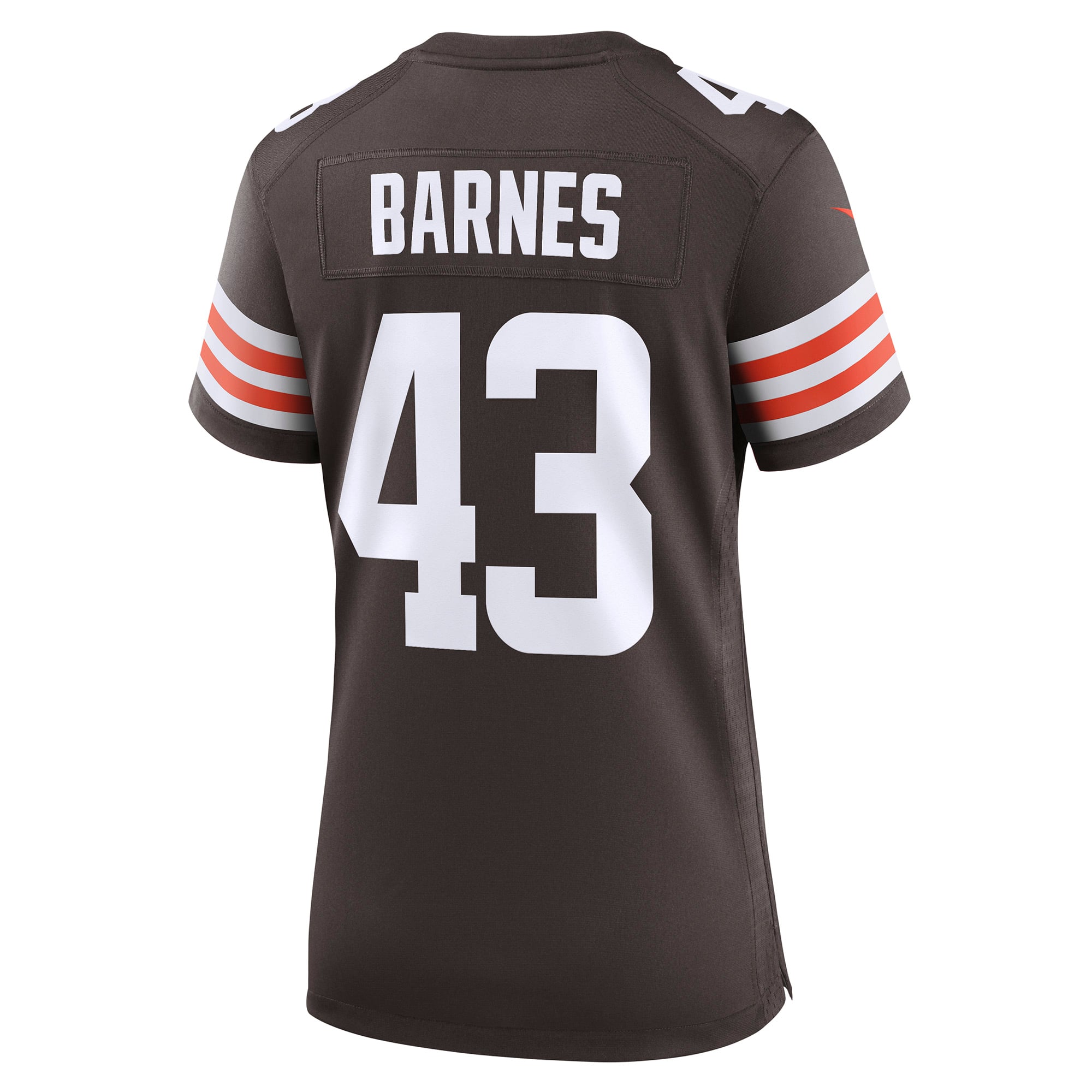 Women's Nike Krys Barnes Brown Cleveland Browns Team Game Jersey