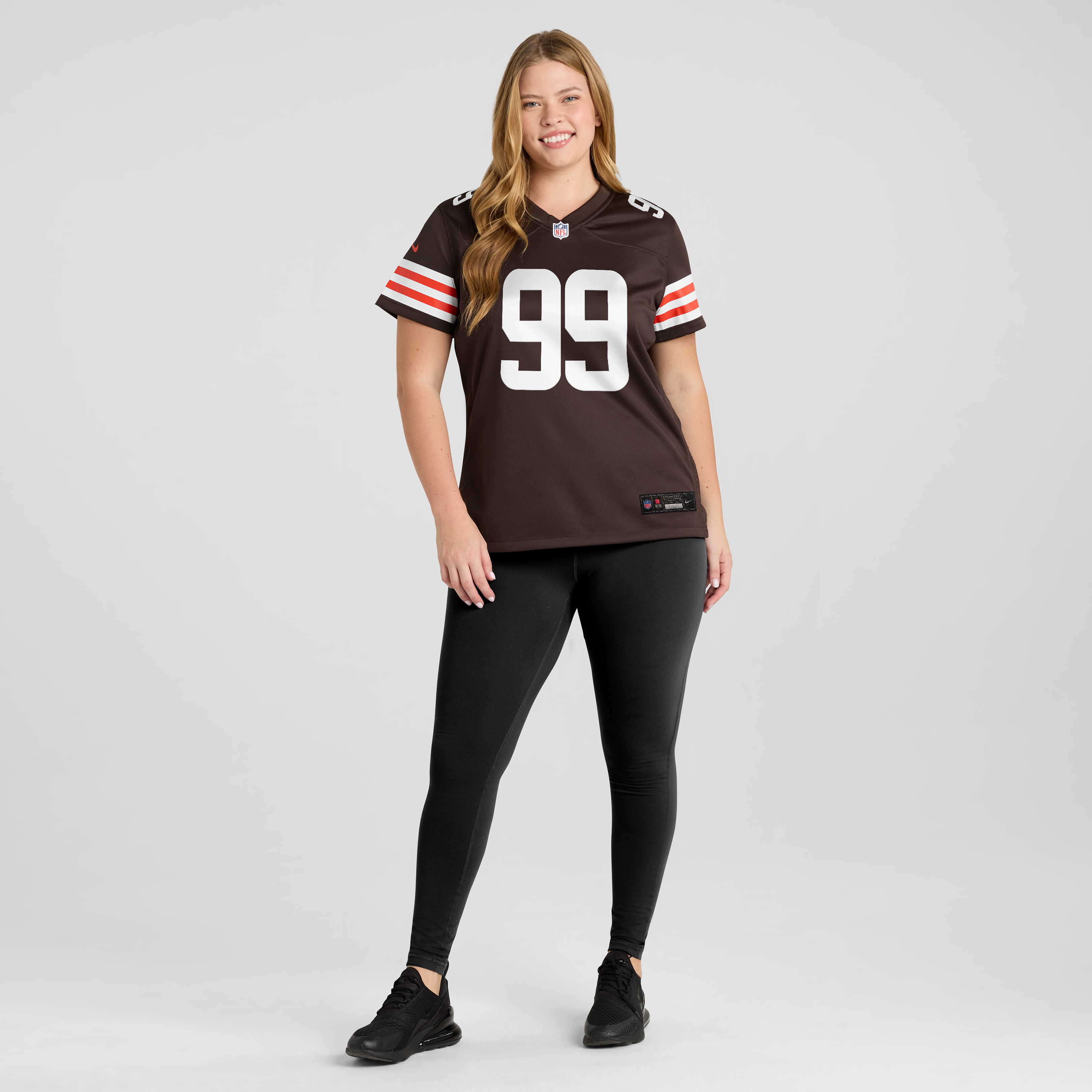 Maillot de match Nike Logan Fano marron des Cleveland Browns pour femmes
