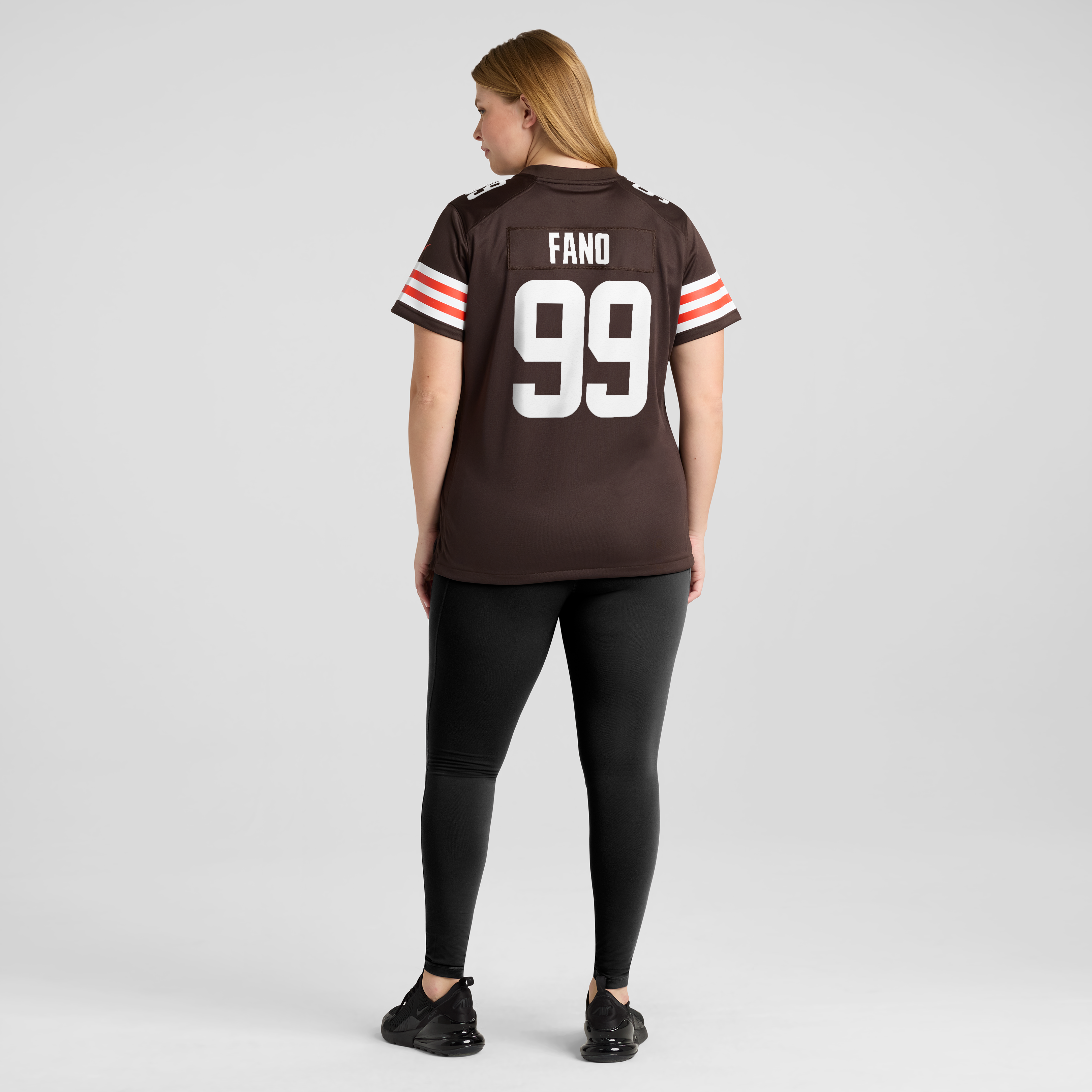 Maillot de match Nike Logan Fano marron des Cleveland Browns pour femmes
