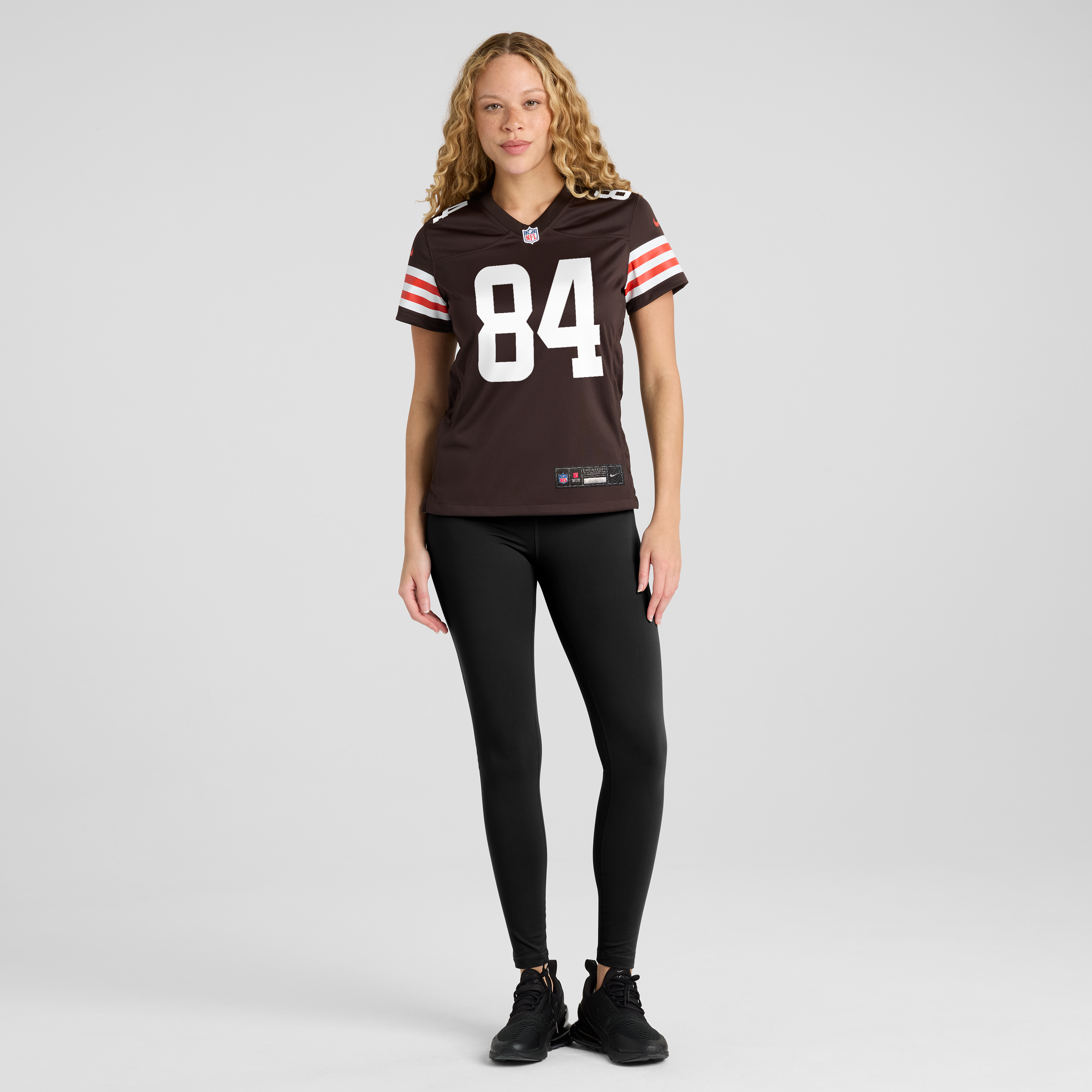Maillot de match Nike Messiah Swinson marron des Cleveland Browns pour femmes