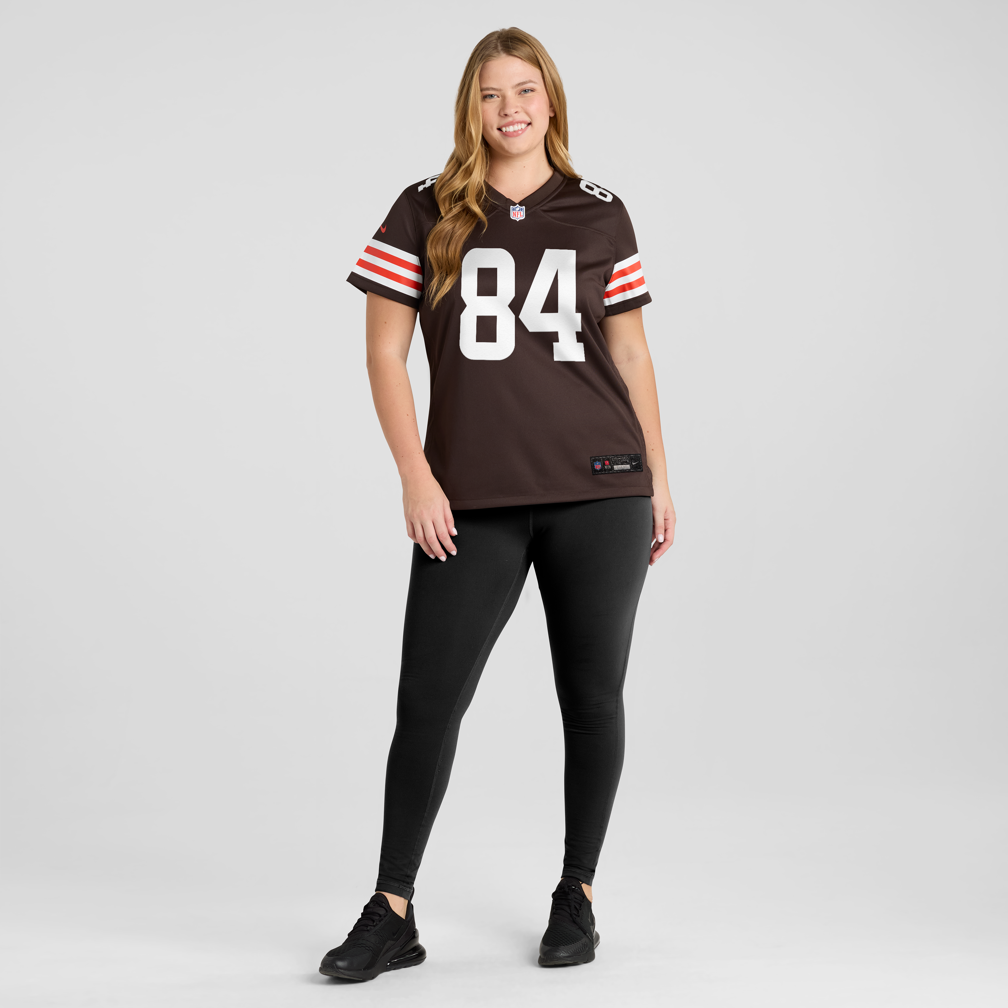 Maillot de match Nike Messiah Swinson marron des Cleveland Browns pour femmes