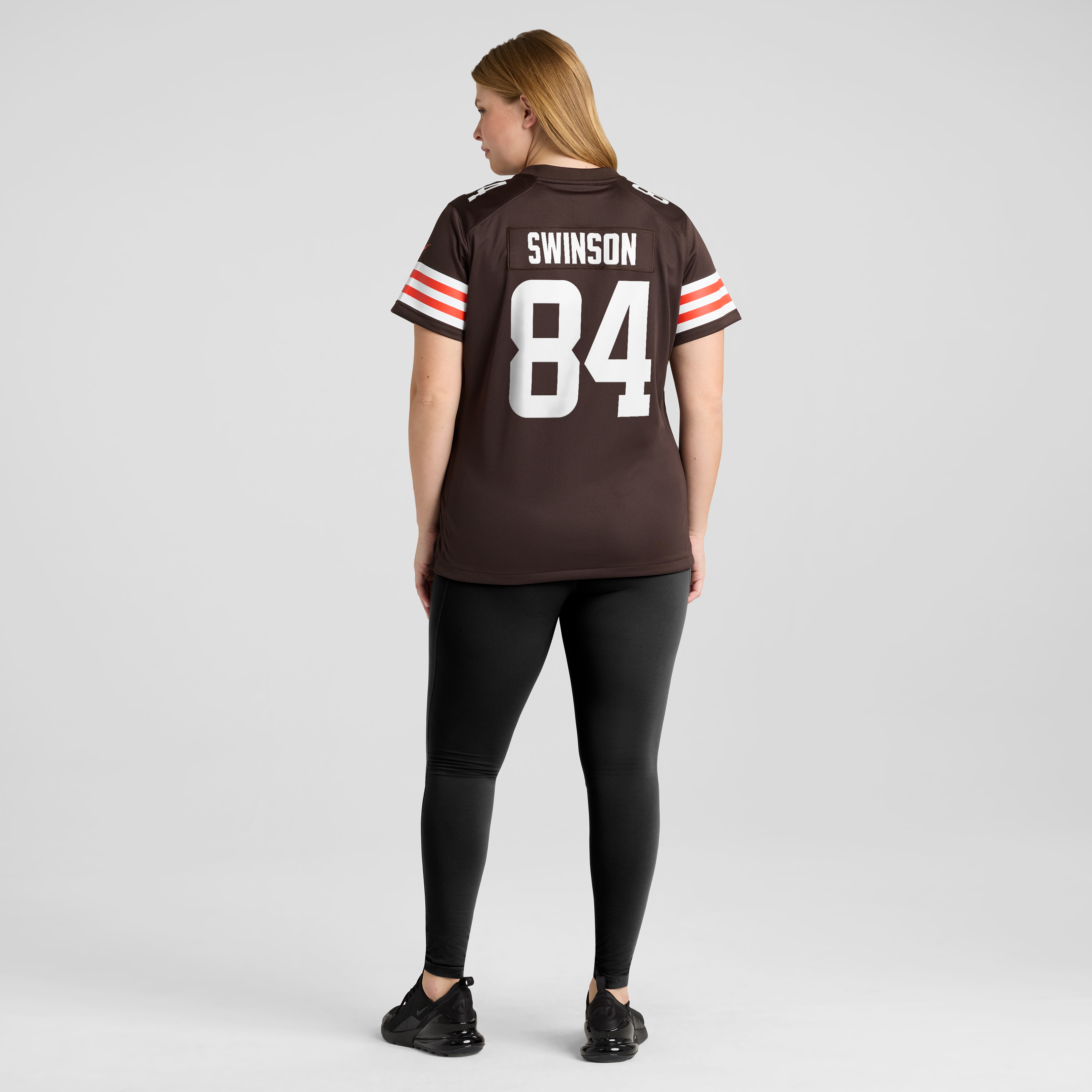 Maillot de match Nike Messiah Swinson marron des Cleveland Browns pour femmes