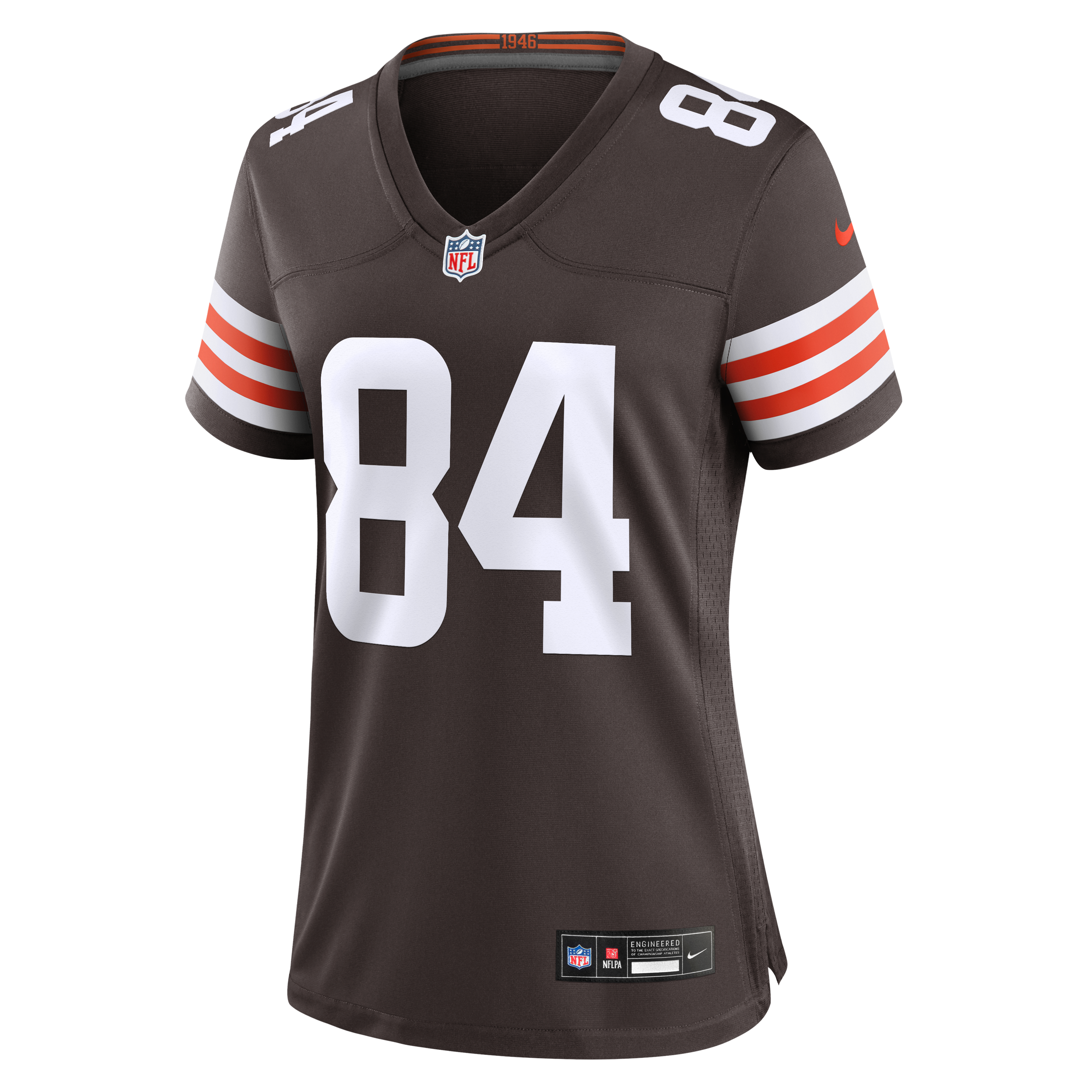 Maillot de match Nike Messiah Swinson marron des Cleveland Browns pour femmes