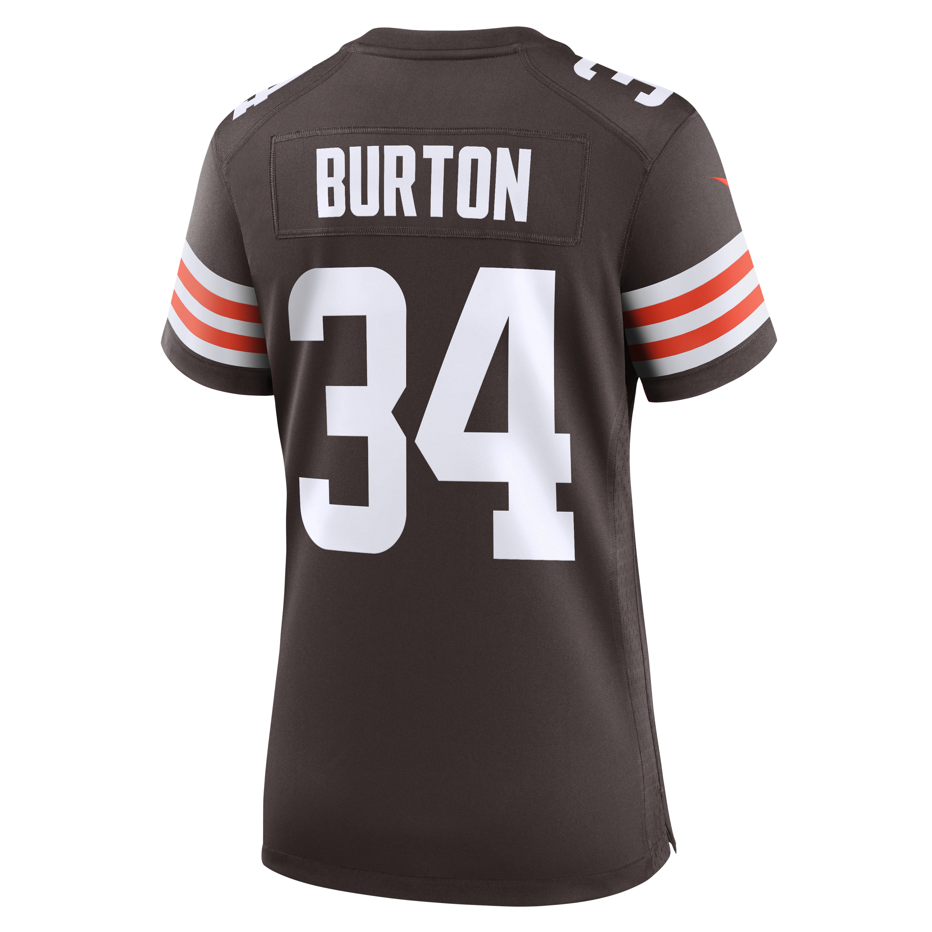 Maillot de match Nike Michael Burton Brown des Cleveland Browns pour femmes