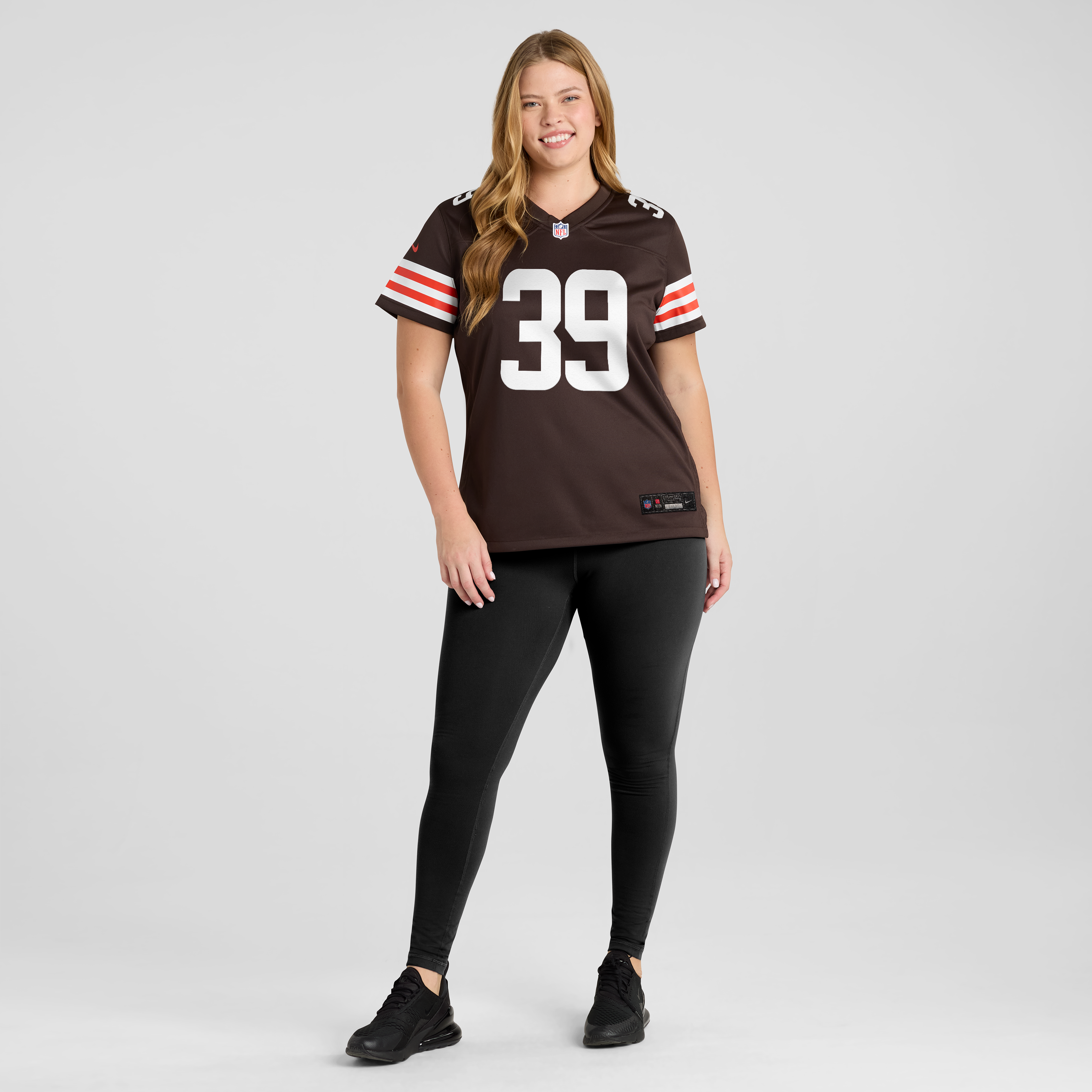 Women's Nike Michael Coats Jr. Brown Cleveland Browns Team Game Jersey