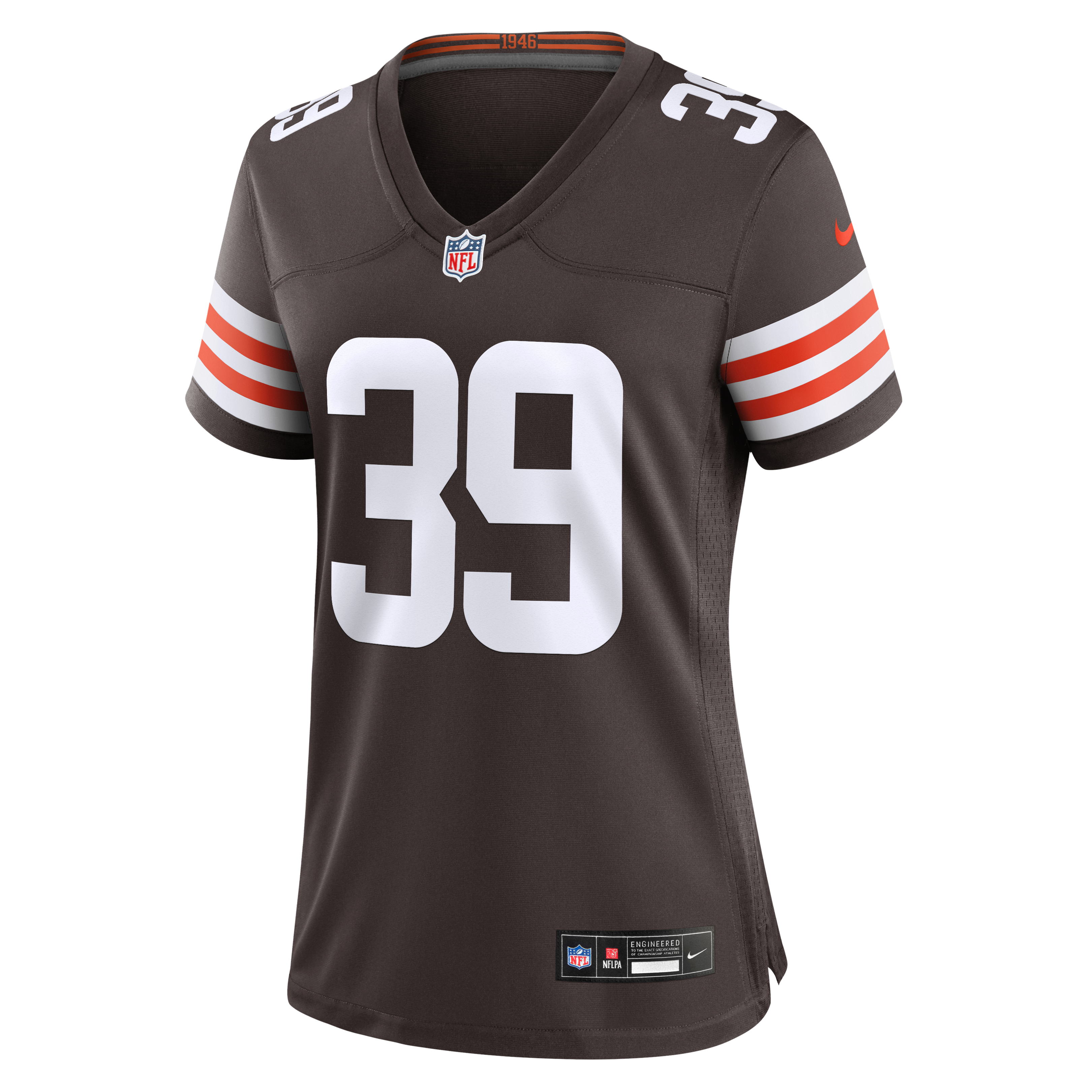 Women's Nike Michael Coats Jr. Brown Cleveland Browns Team Game Jersey