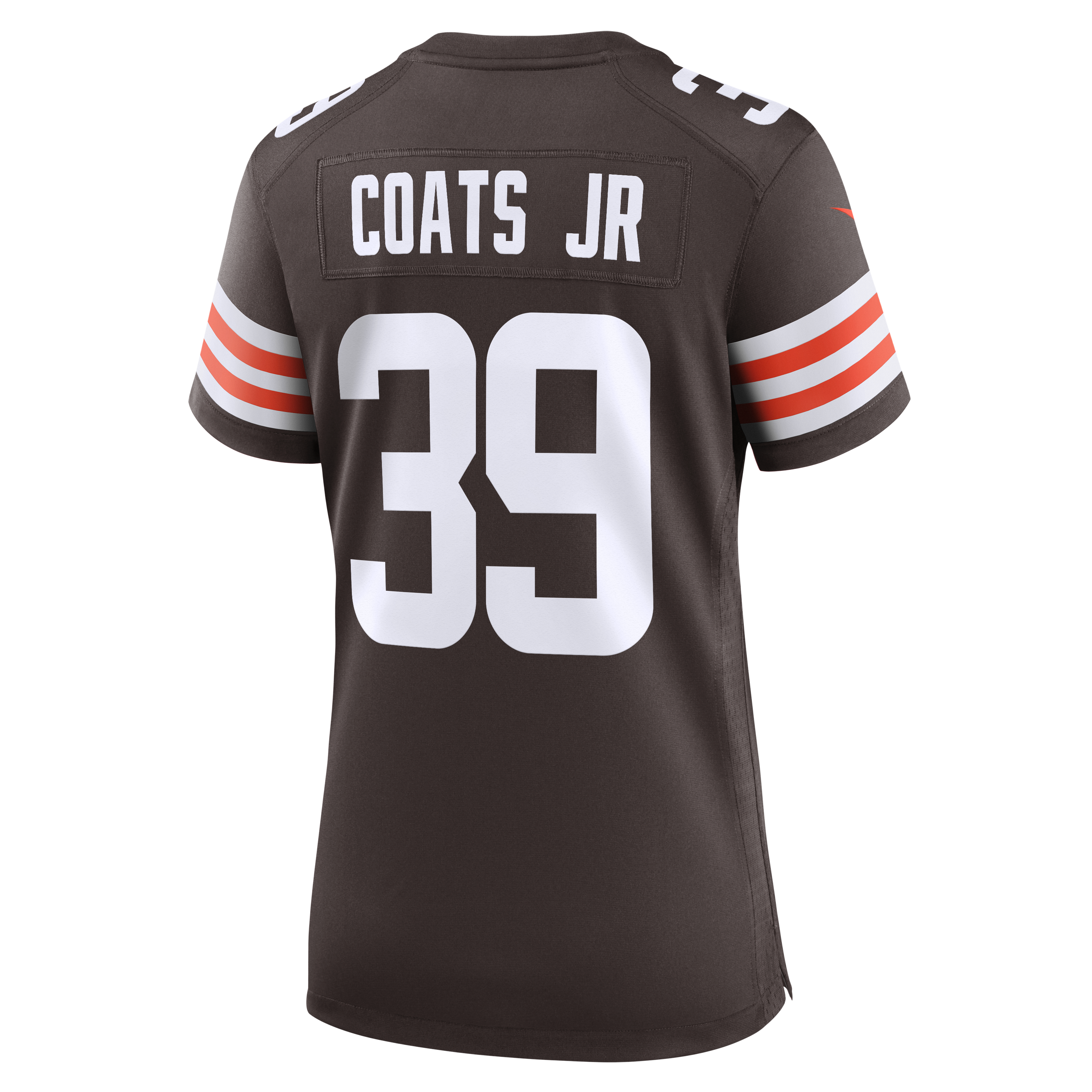 Women's Nike Michael Coats Jr. Brown Cleveland Browns Team Game Jersey