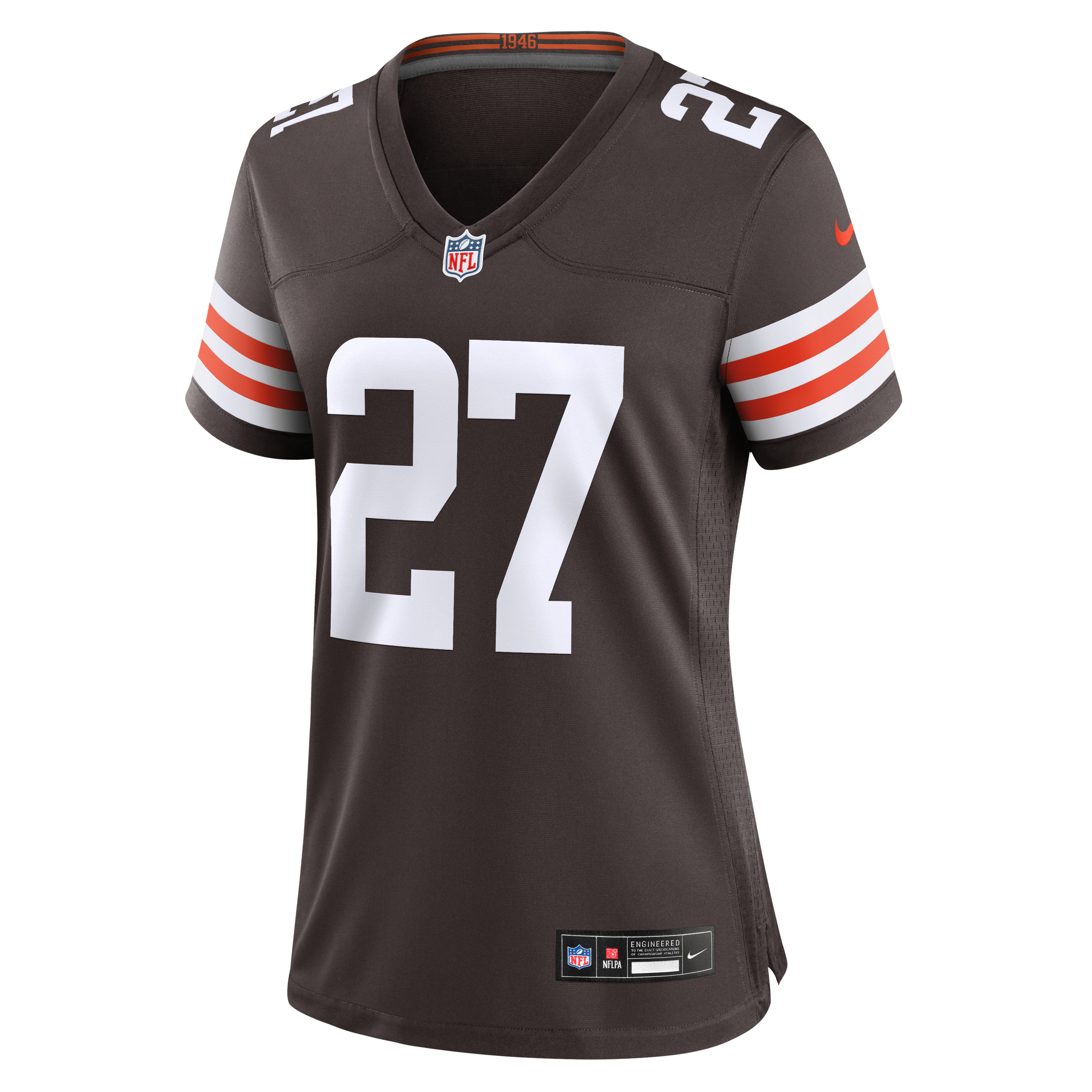 Maillot de match Nike Myles Bryant Brown des Cleveland Browns pour femmes