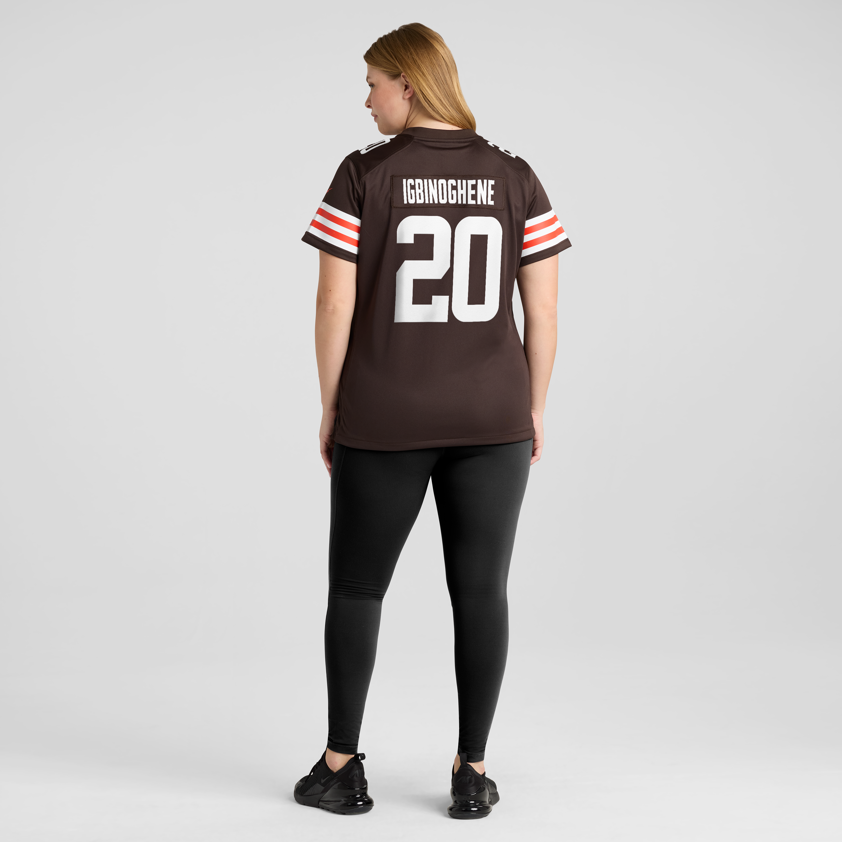 Women's Nike Noah Igbinoghene Brown Cleveland Browns Team Game Jersey