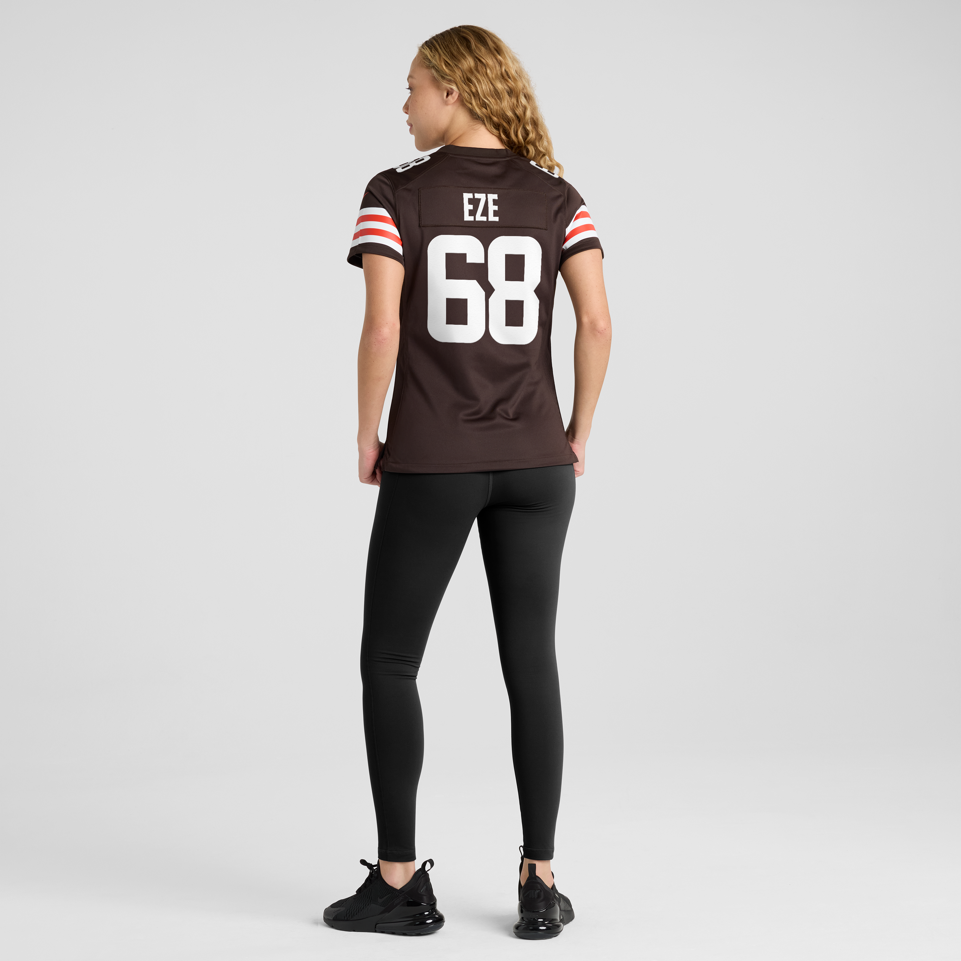 Maillot de match Nike Obinna Eze Brown pour femme, équipe des Cleveland Browns