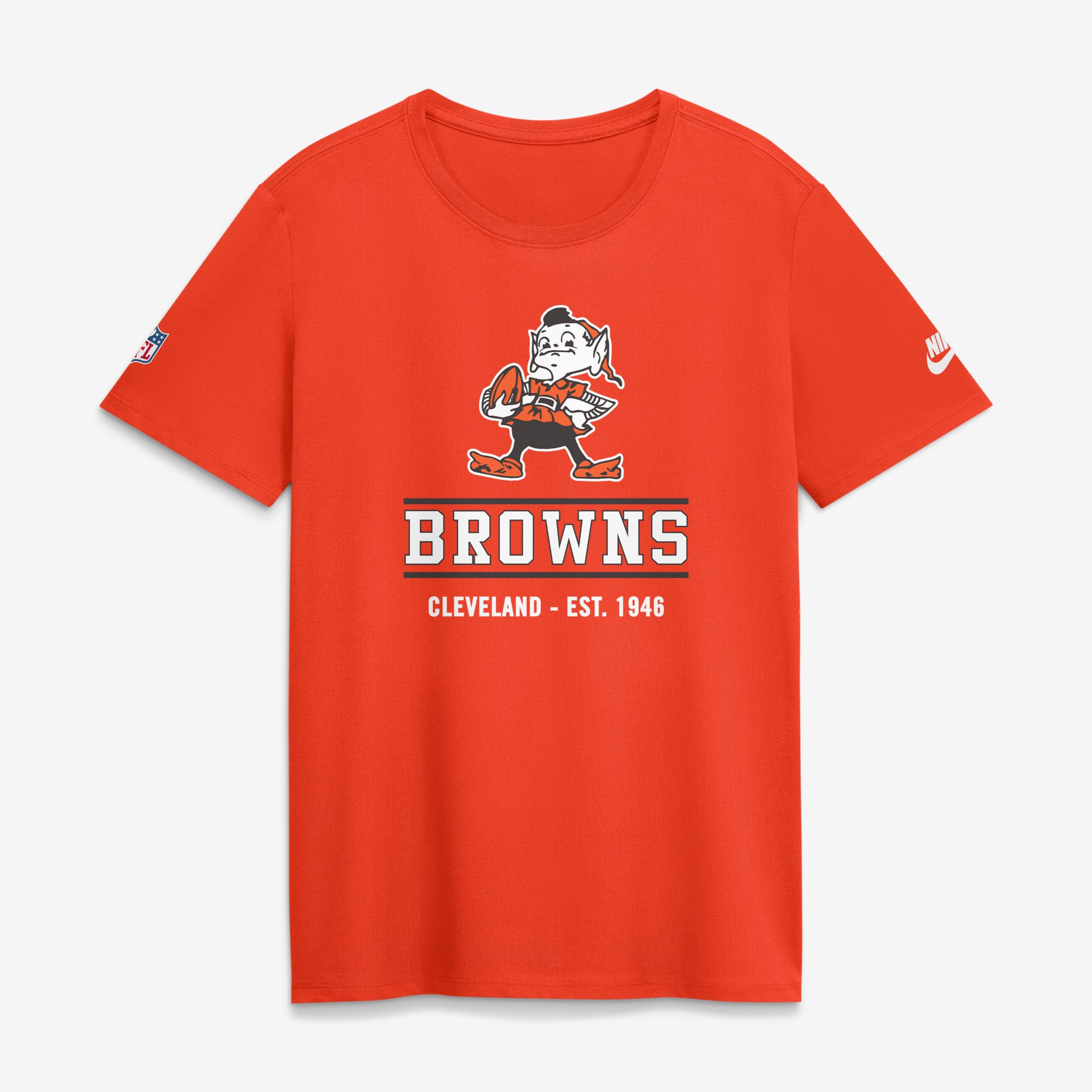 T-shirt Nike orange Cleveland Browns Sideline Alt Dri-FIT pour femme