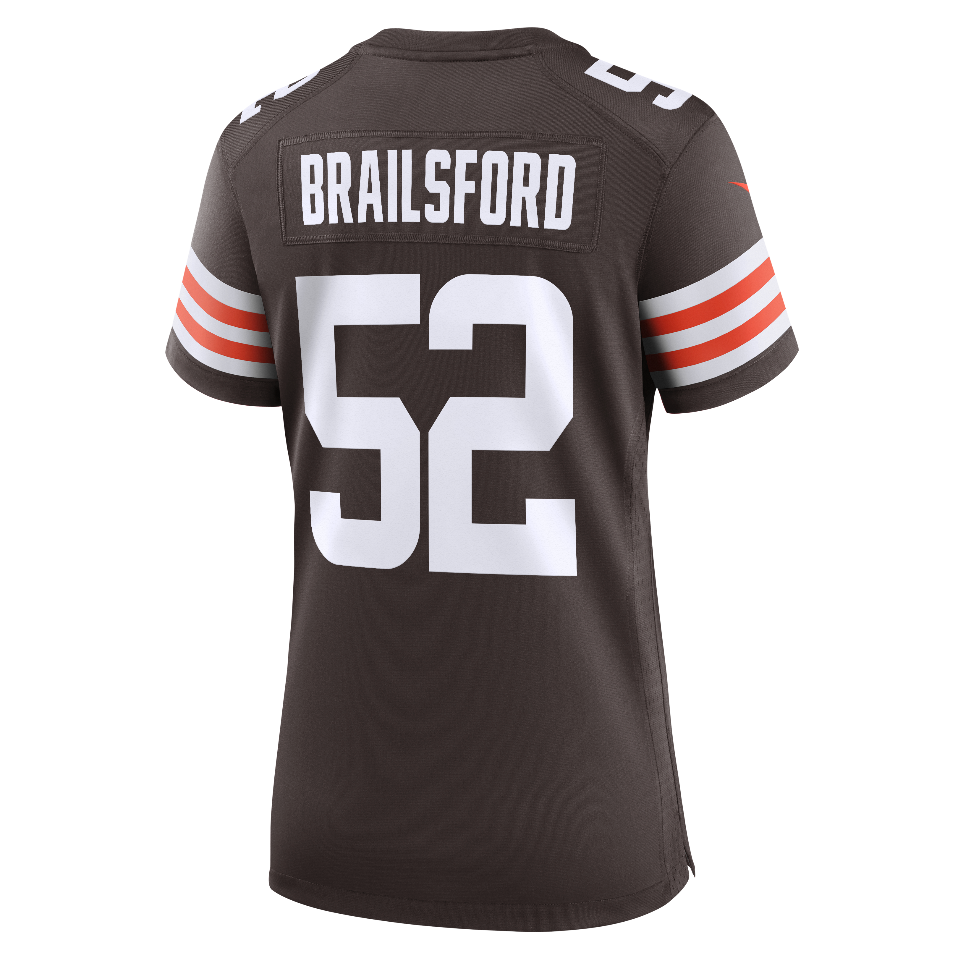 Maillot de match Nike Parker Brailsford marron des Cleveland Browns pour femmes