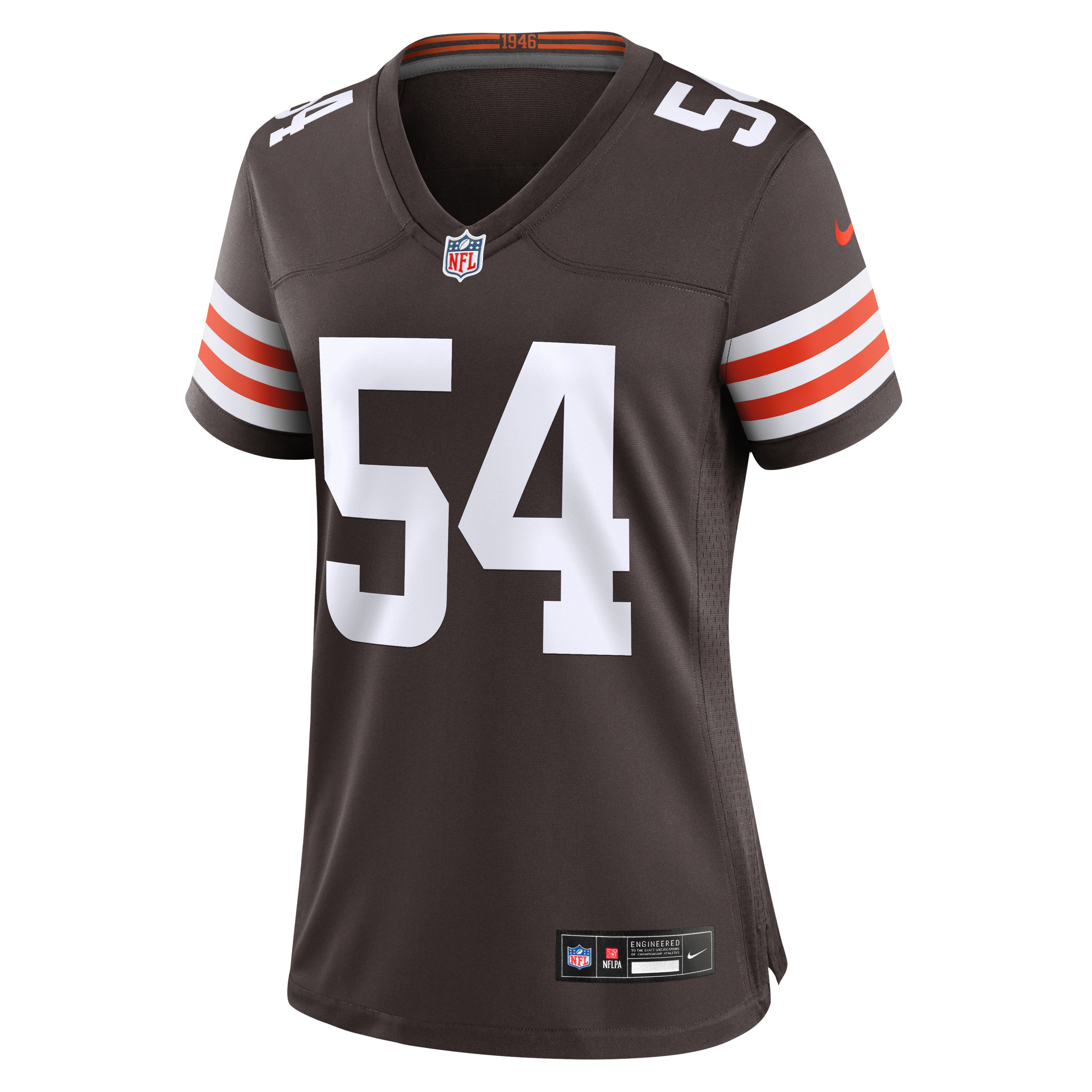 Maillot de match Nike Sam Williams marron des Cleveland Browns pour femmes