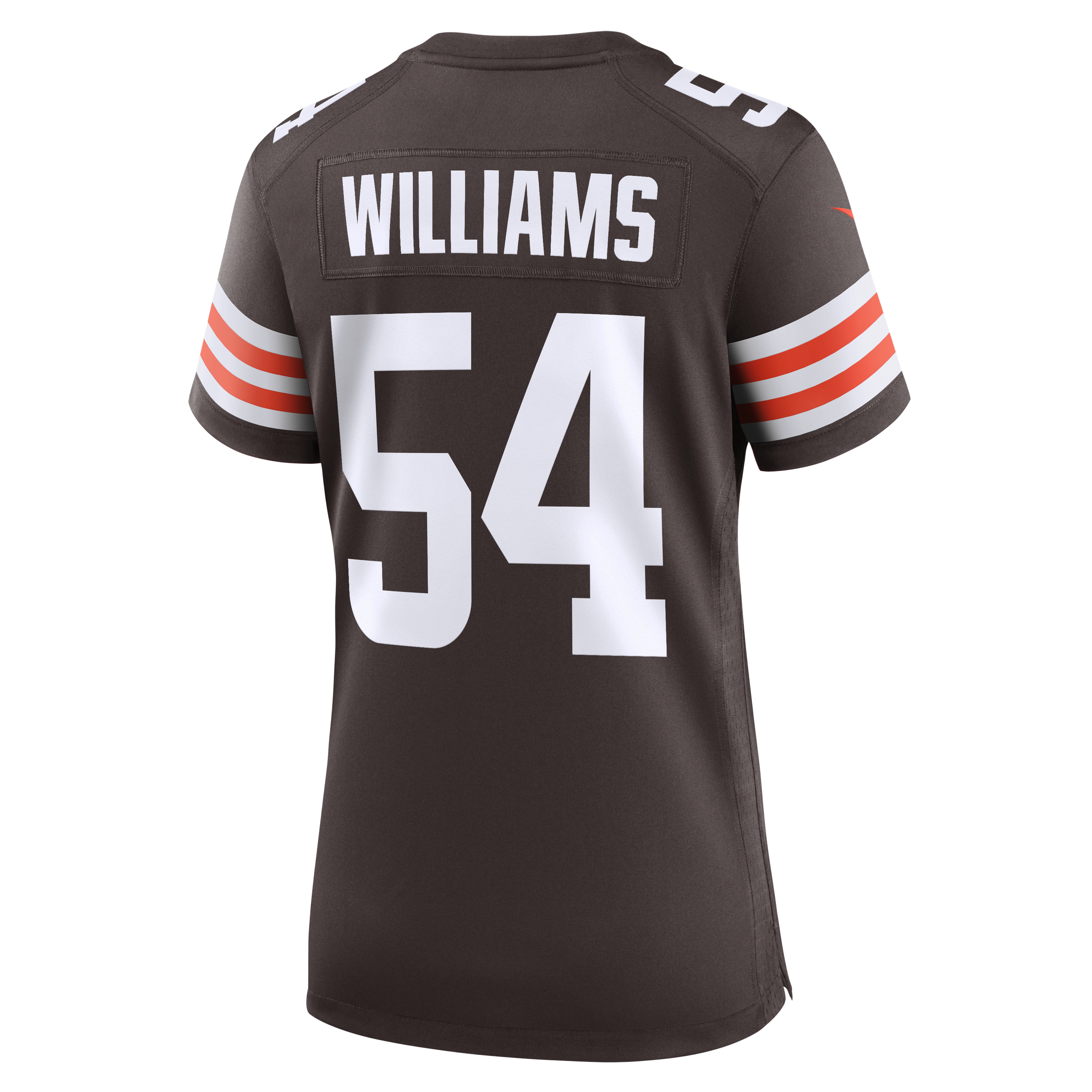Maillot de match Nike Sam Williams marron des Cleveland Browns pour femmes