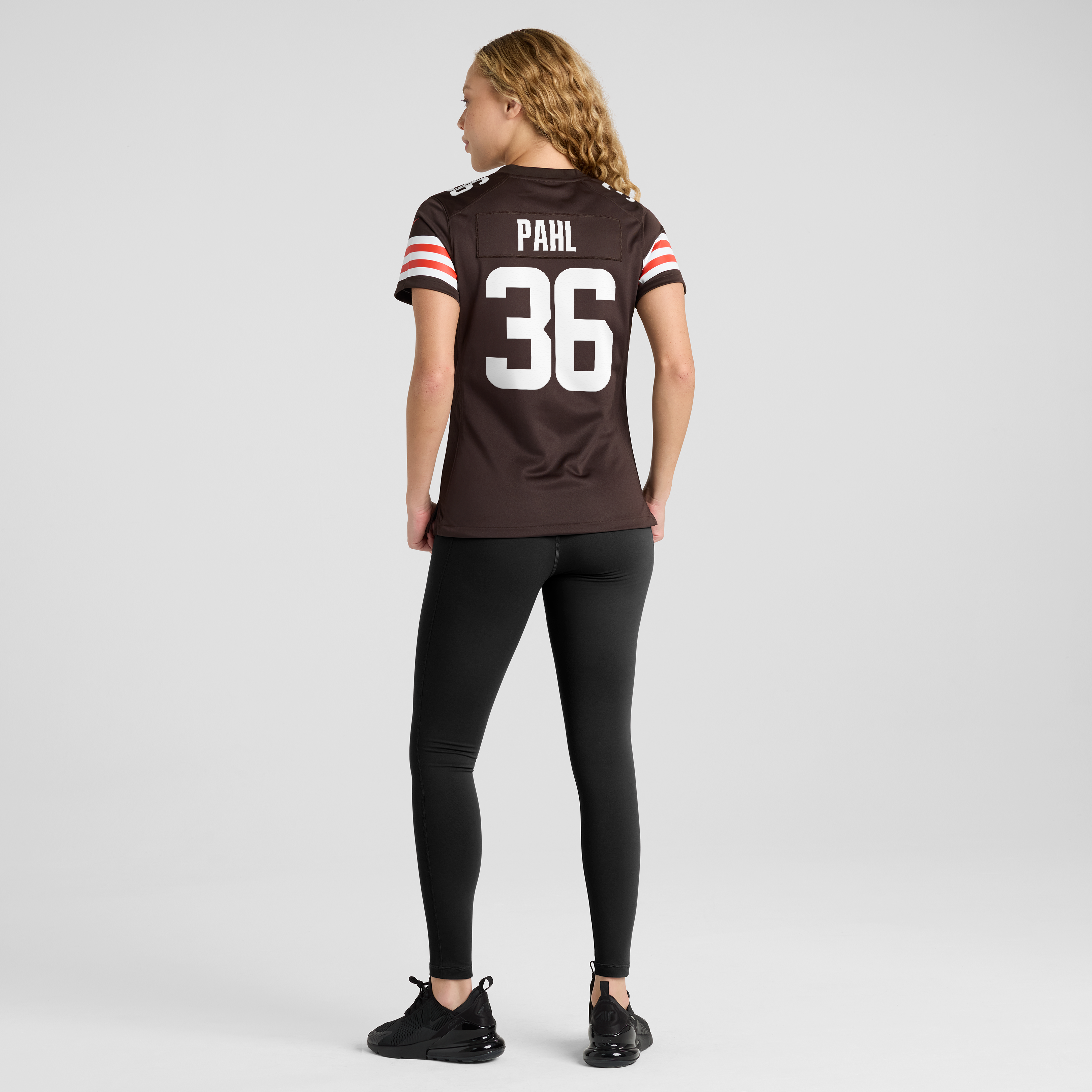 Maillot de match Nike Wes Pahl Brown des Cleveland Browns pour femmes