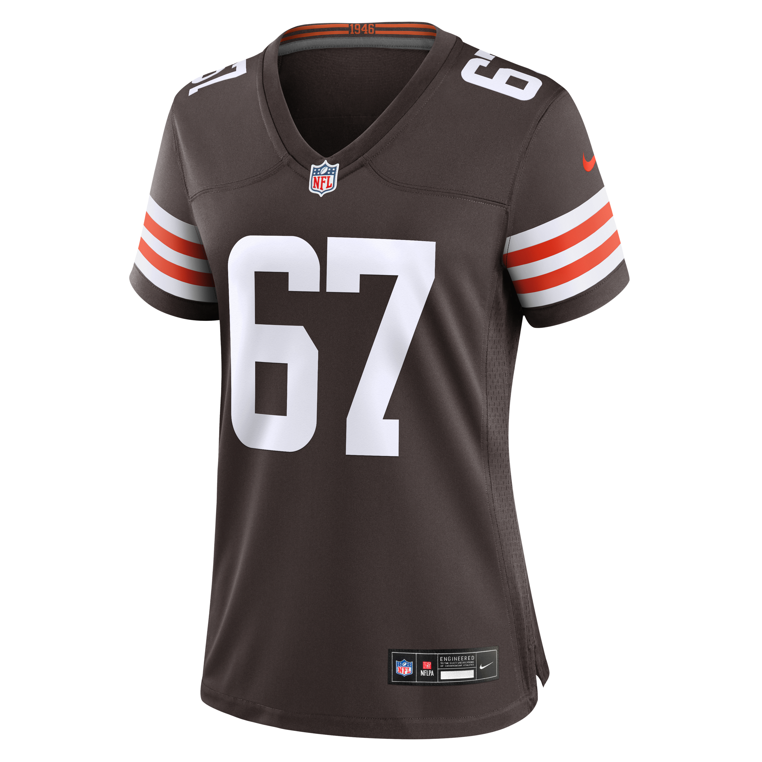 Maillot de match Nike Xavier Truss marron des Cleveland Browns pour femmes
