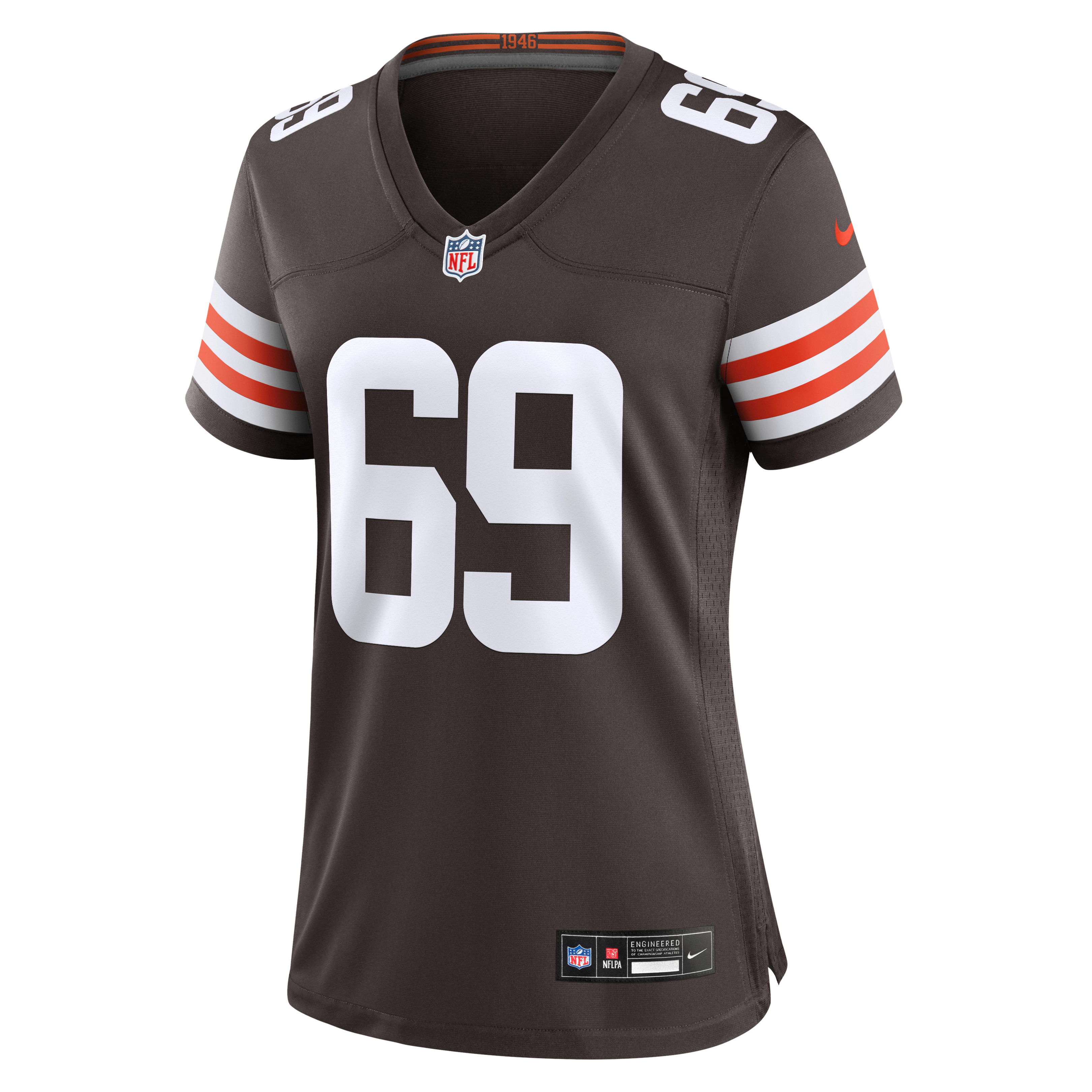 Maillot de match Nike Zion Logue marron des Cleveland Browns pour femmes