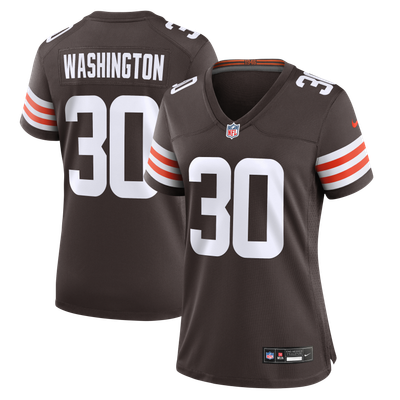 Zion Washington Cleveland Browns Nike Women's Team Game Jersey - Brown