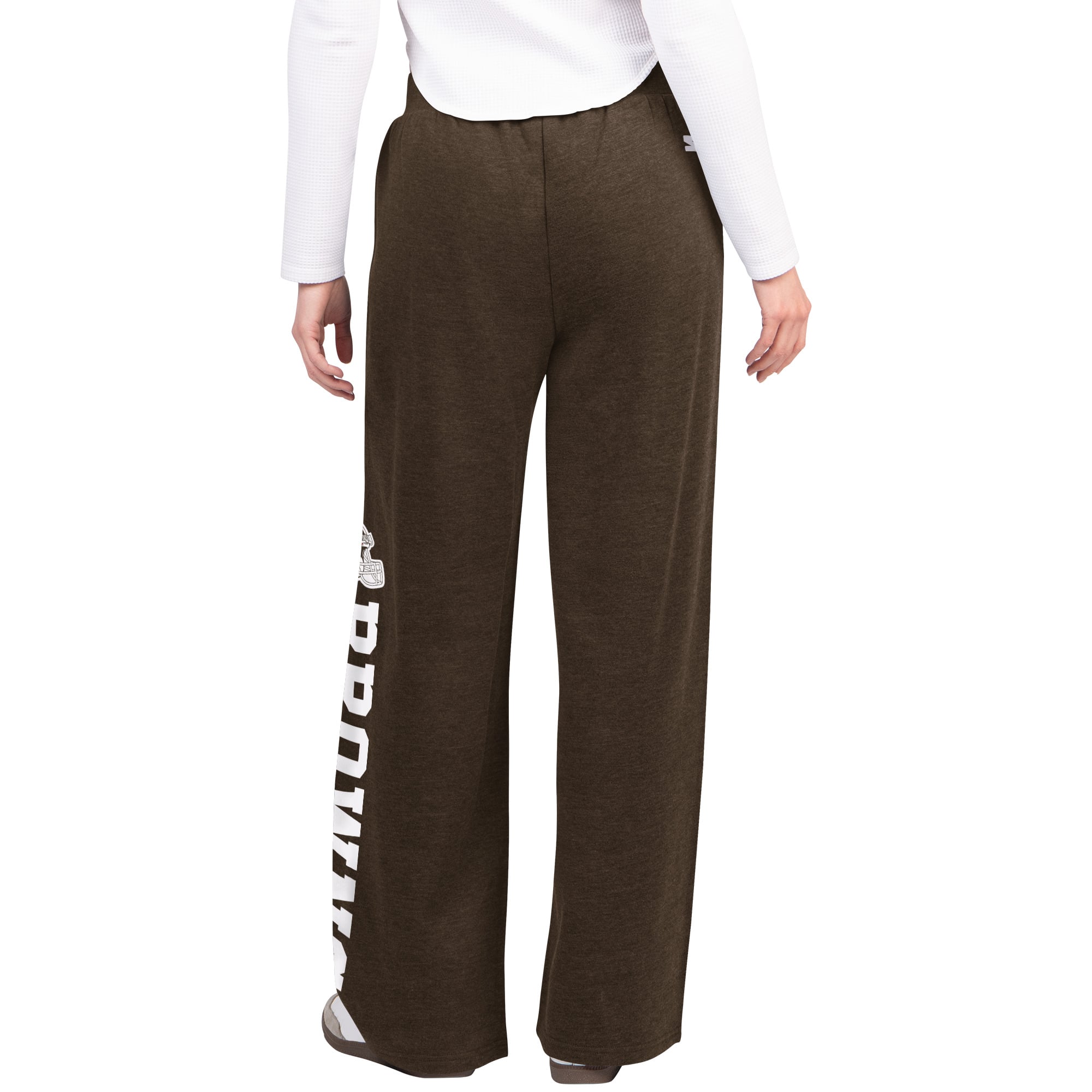 Women's Starter Brown Cleveland Browns Field Wide Leg Sweatpants