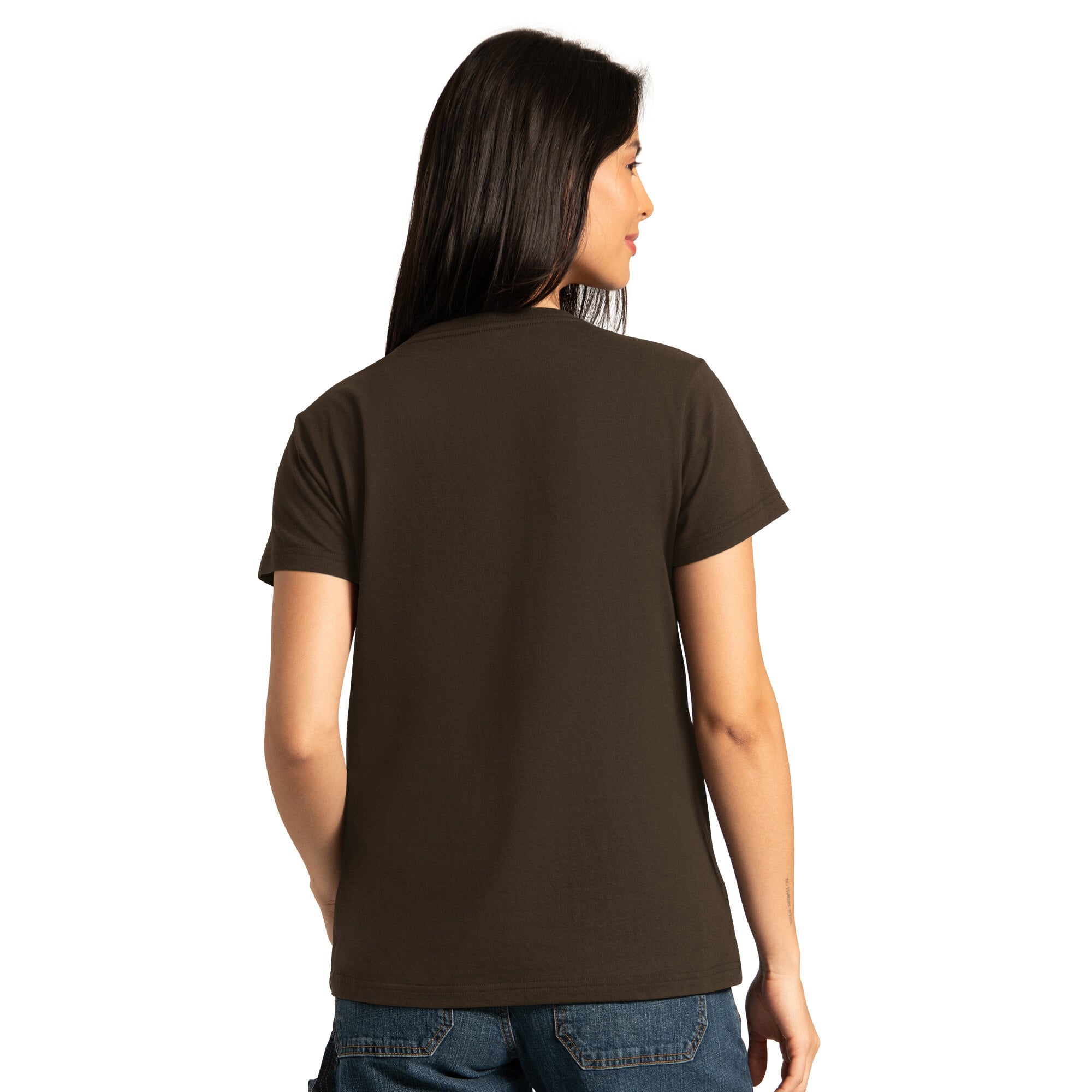 Pack de t-shirts à manches courtes et longues Starter marron/cendré pour femmes, Cleveland Browns