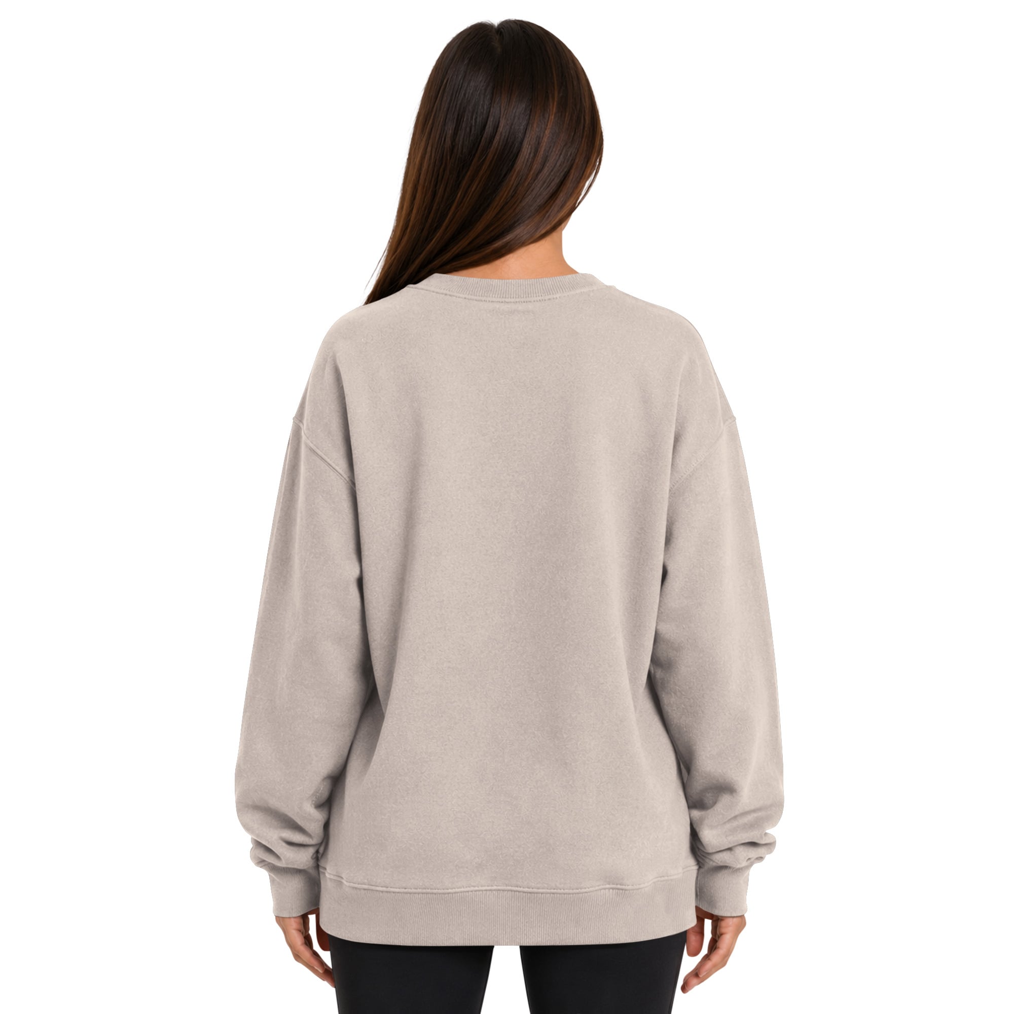 Women's Starter  Tan Cleveland Browns Athleisure Oversized Fleece Sweatshirt