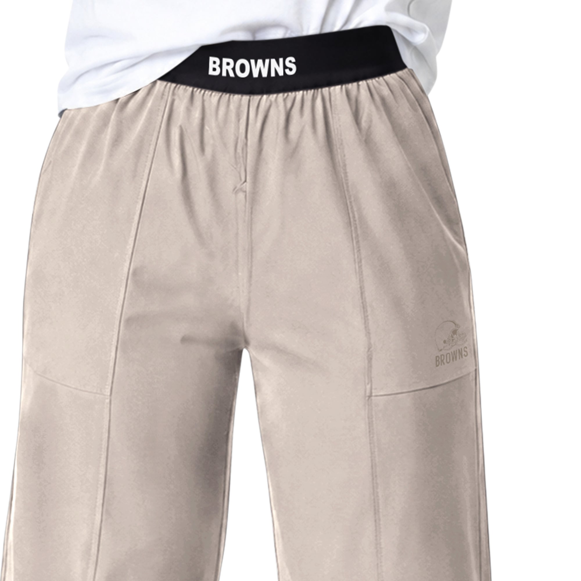Pantalon de sport à jambes larges Starter Tan Cleveland Browns pour femme