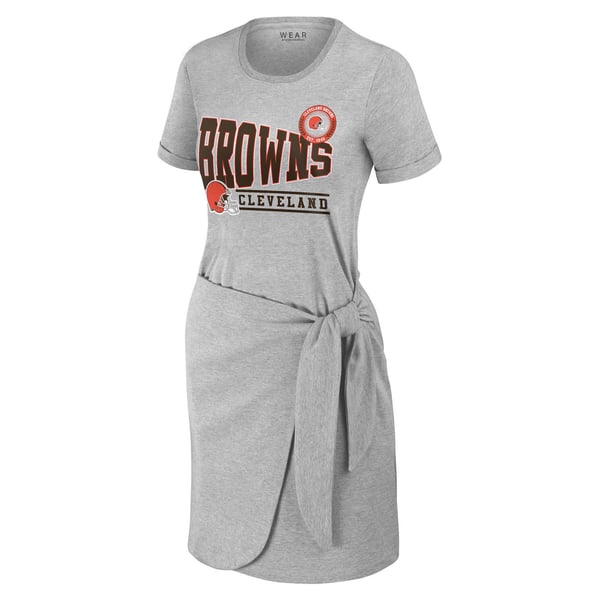 cleveland browns dress for women Women's WEAR by Erin Andrews Heather Gray Knotted T-Shirt 19 Best Petite Bridesmaid