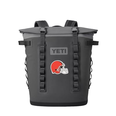  Cleveland Browns YETI Hopper M20 Soft Cooler Backpack - Charcoal
