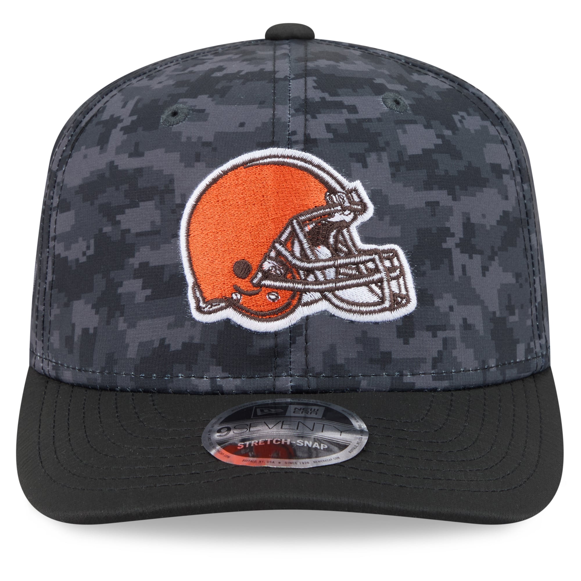 Casquette ajustable New Era noire Cleveland Browns 2026 Salute To Service 9SEVENTY pour jeunes