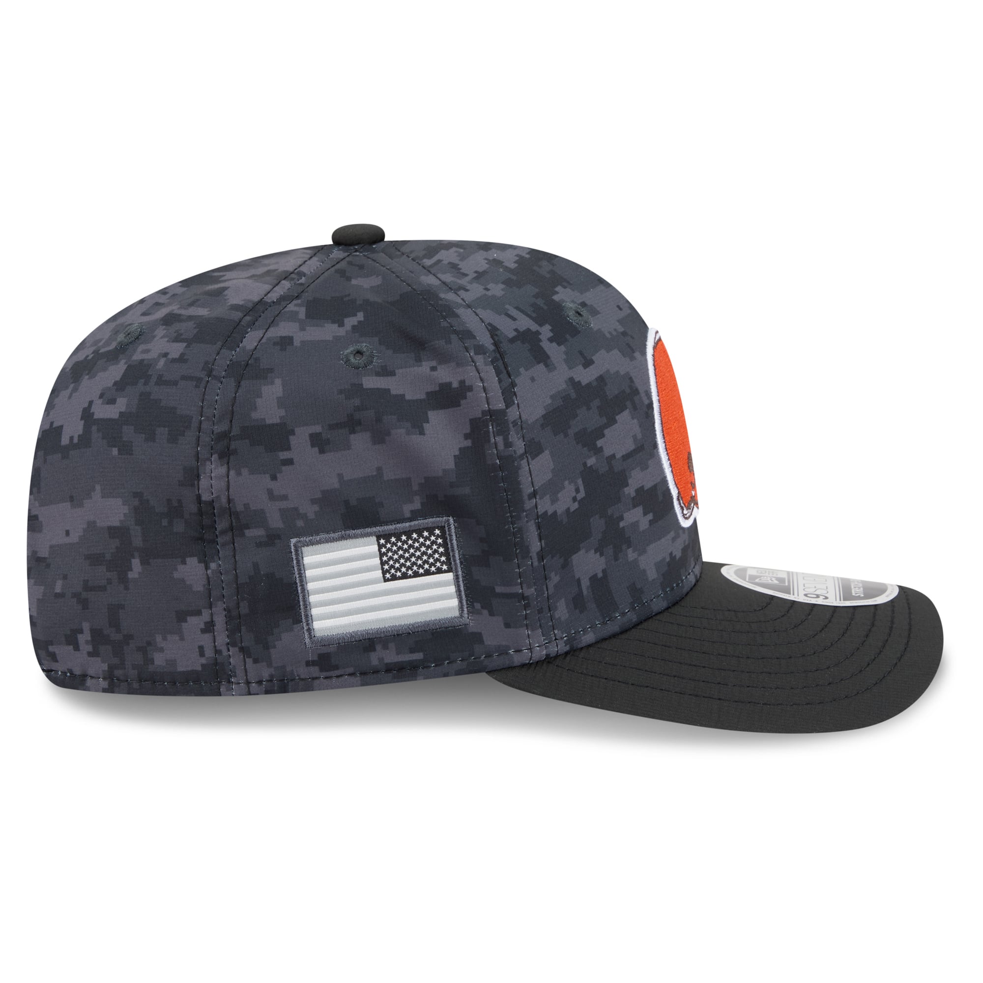 Casquette ajustable New Era noire Cleveland Browns 2026 Salute To Service 9SEVENTY pour jeunes