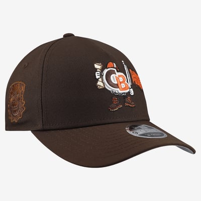 Cleveland Browns New Era Youth Cartoon 9FORTY A-Frame Adjustable Hat - Brown
