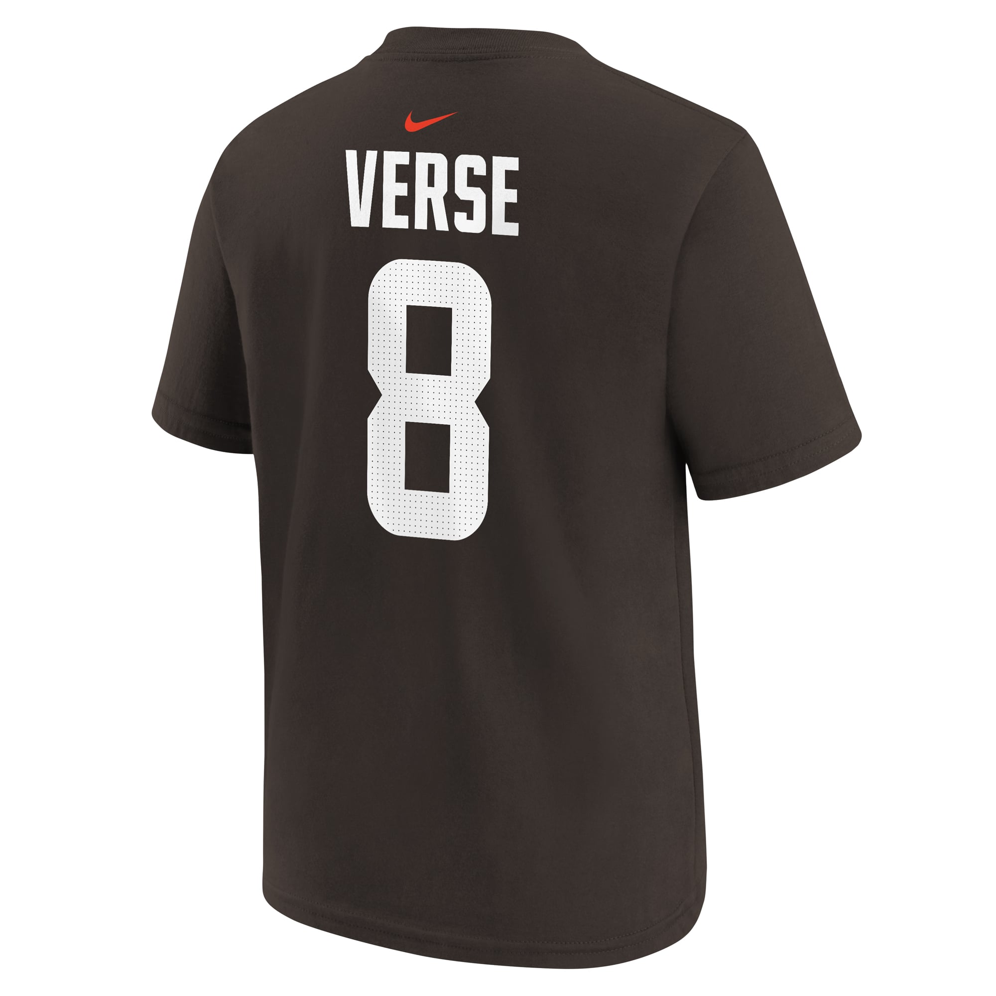 T-shirt Nike pour enfant Jared Verse Brown des Cleveland Browns, nom et numéro
