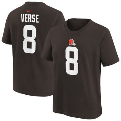 Jared Verse Cleveland Browns Nike Youth Name & Number T-Shirt - Brown