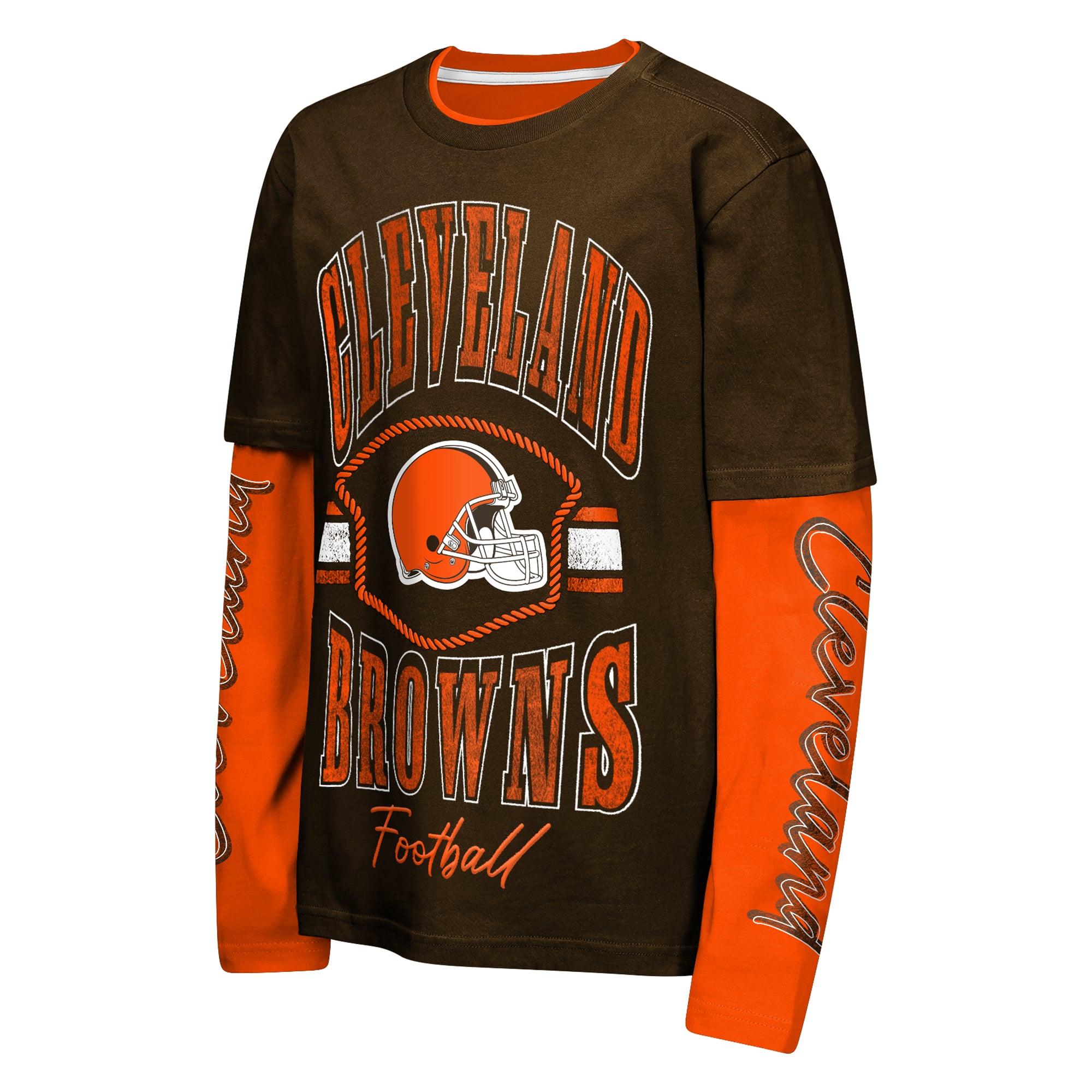 Youth Outerstuff Brown Cleveland Browns Motion Combo Set