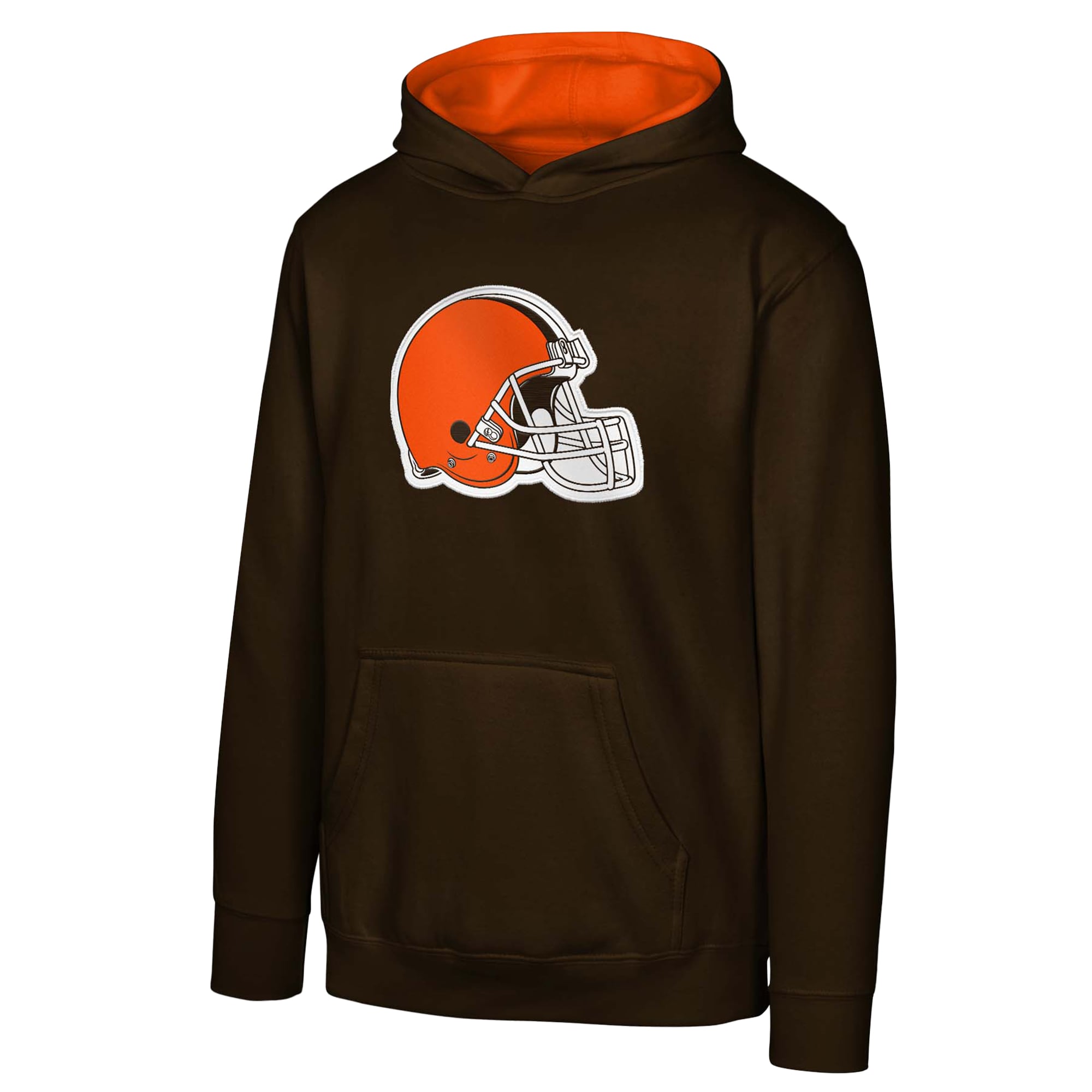 Youth Outerstuff Brown Cleveland Browns Prime Pullover Hoodie