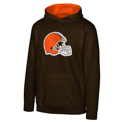 Cleveland Browns Outerstuff Youth Prime Pullover Hoodie - Brown