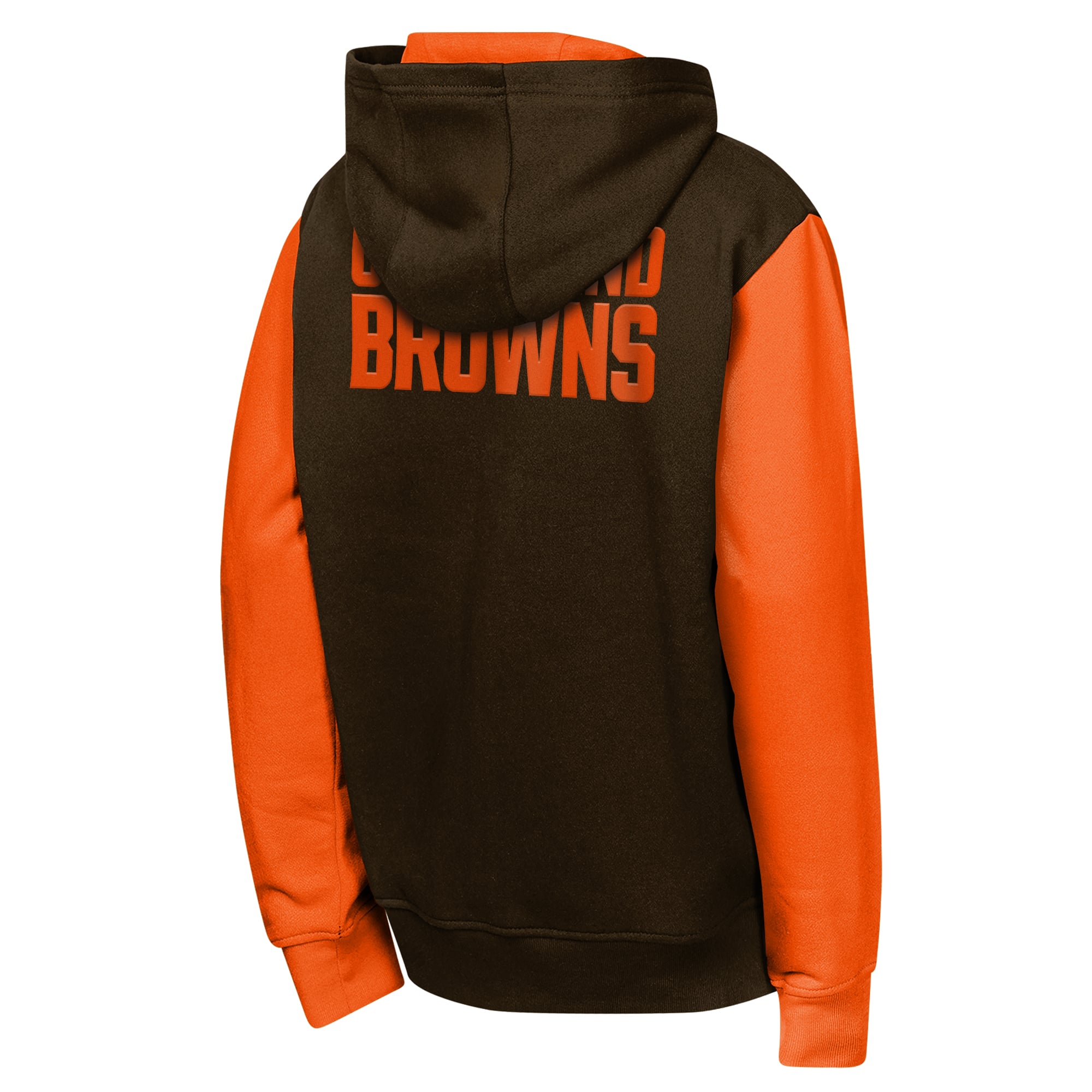 Sweat à capuche zippé Outerstuff marron Cleveland Browns Stadium pour jeunes
