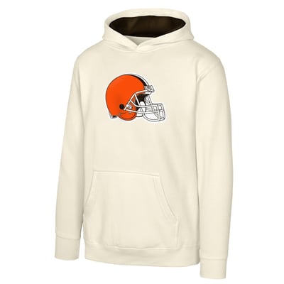 Cleveland Browns Outerstuff Youth Prime Pullover Hoodie - Natural