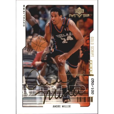2000-01 Upper Deck MVP Gold Script #28 Andre Miller