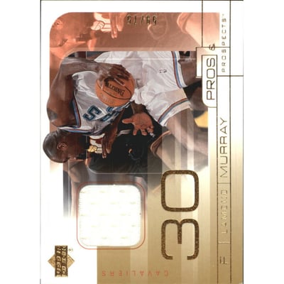 2001-02 Upper Deck Pros and Prospects Game Jerseys Gold #LM Lamond Murray