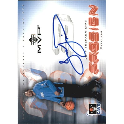 2002-03 Upper Deck MVP Prosign #7 Jeff Trepagnier