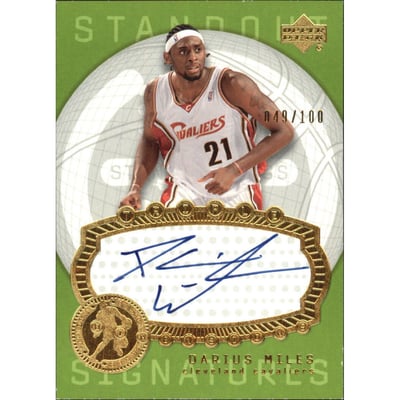 2003-04 Upper Deck Triple Dimensions Standout Sigs #43 Darius Miles